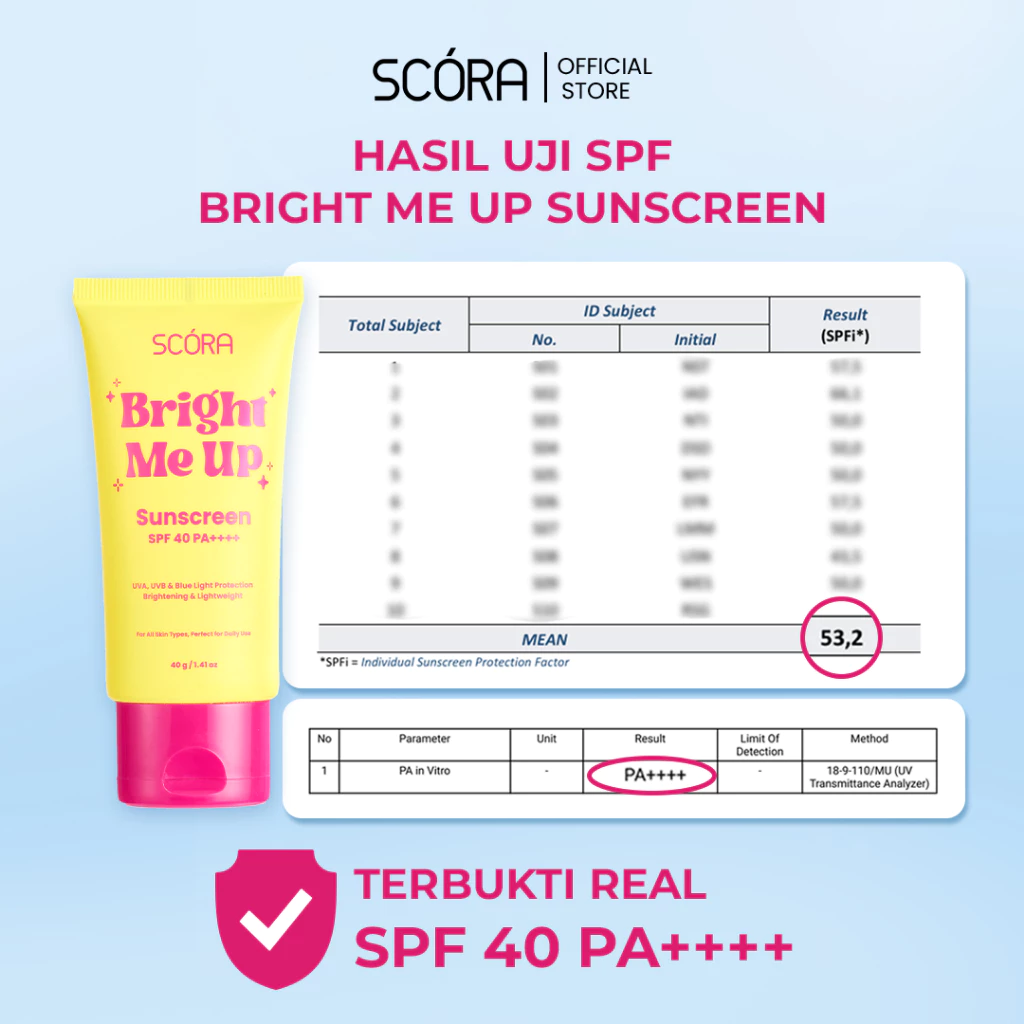 SCORA Bright Me Up Sunscreen