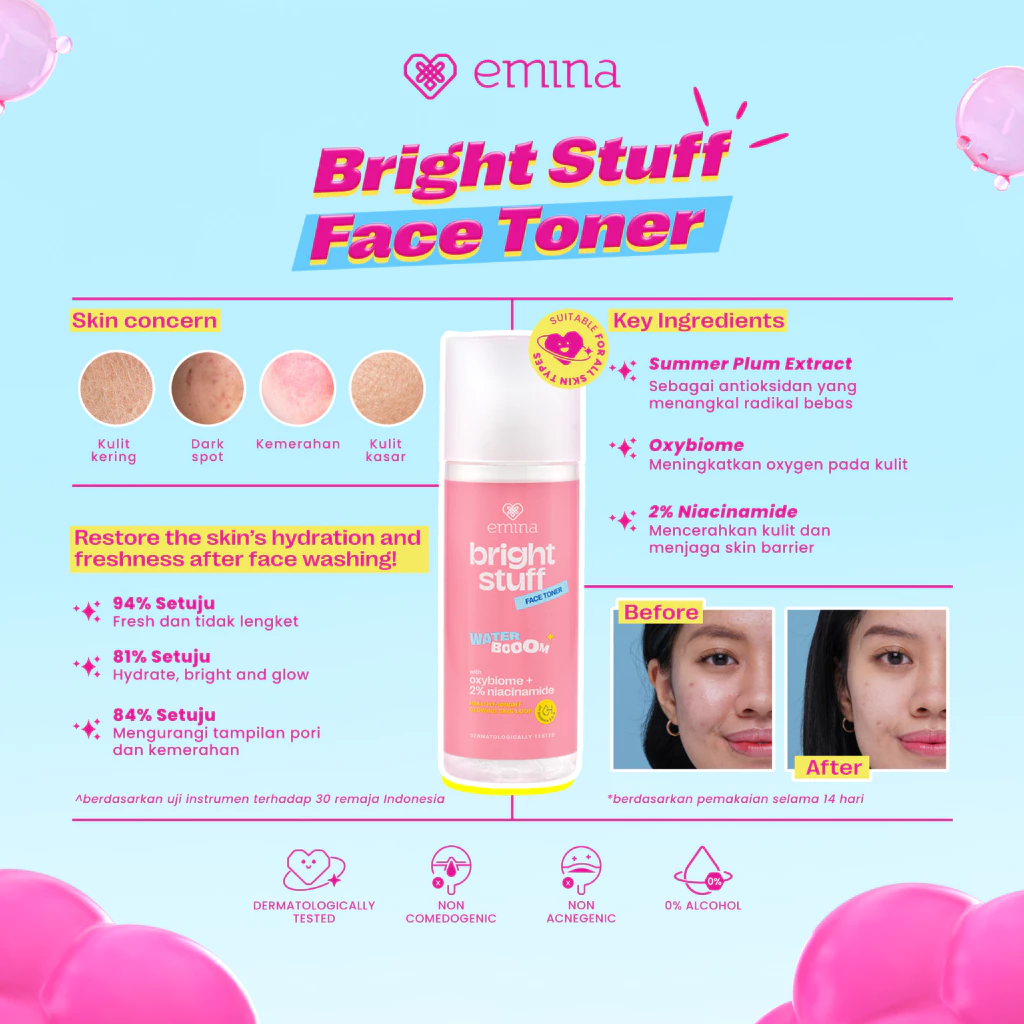 Emina Bright Stuff Face Toner