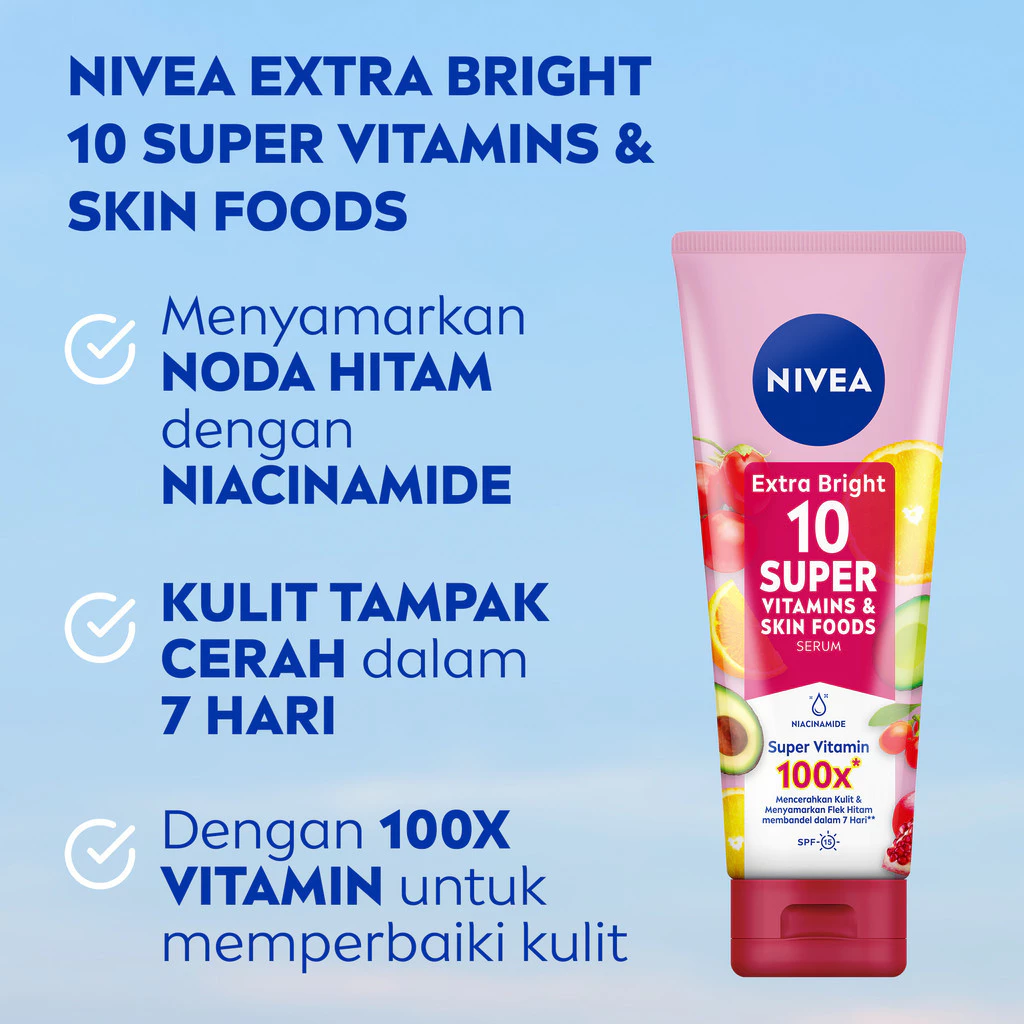 NIVEA Body Serum Extra Bright 10 Super Vitamins & Skin Foods