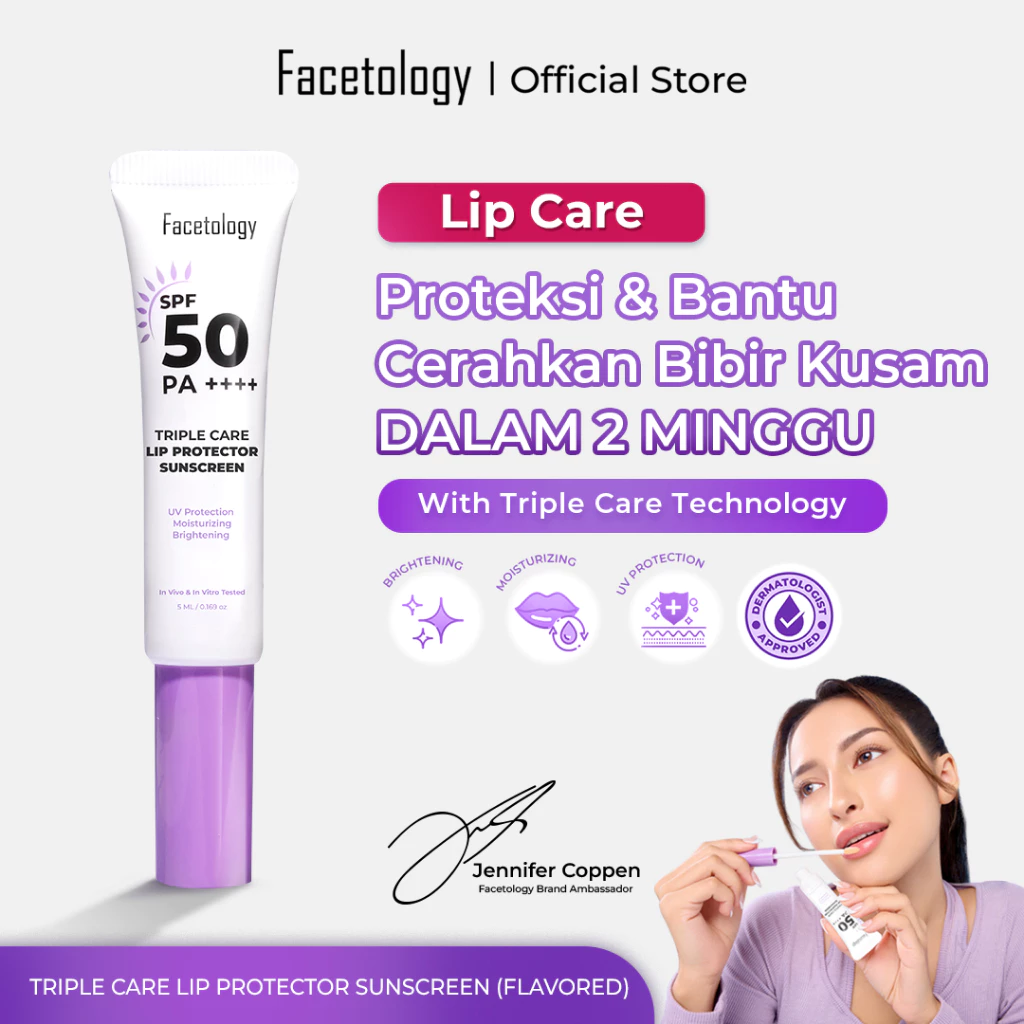 FACETOLOGY Triple Care Lip Protector Sunscreen 5Gr