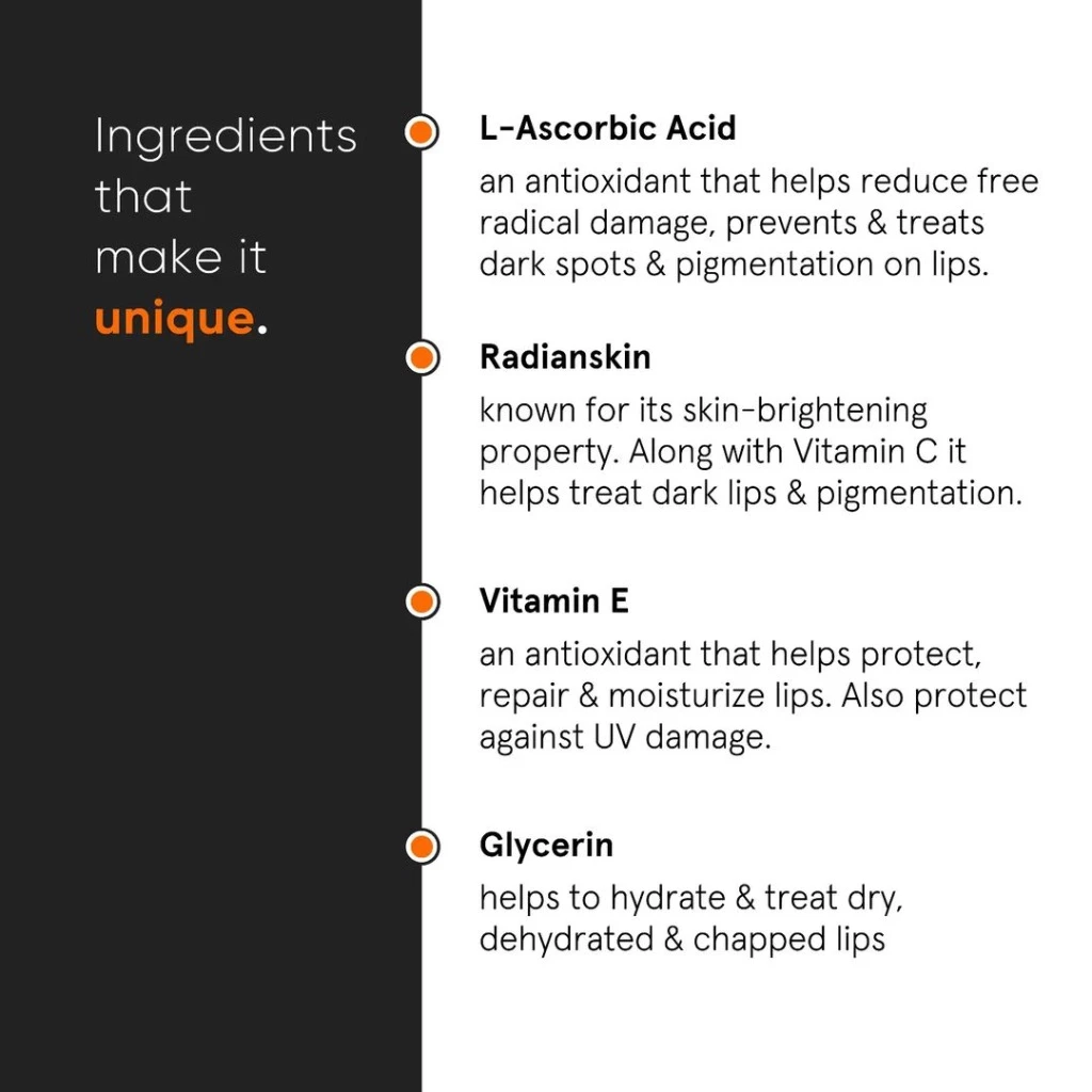 Minimalist 8% L-Ascorbic Acid Lip Brightening Balm