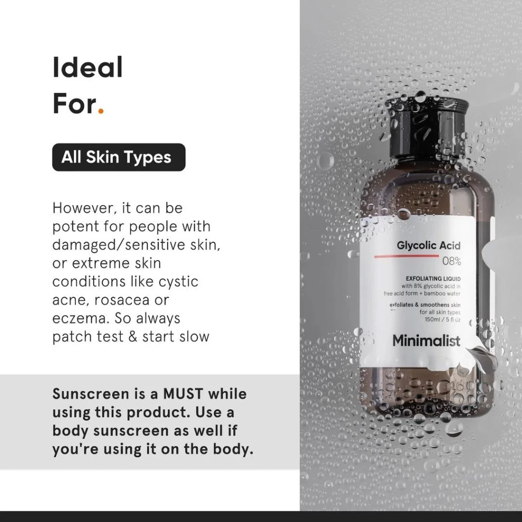 Minimalist 8% Glycolic Acid Exfoliating Liquid 