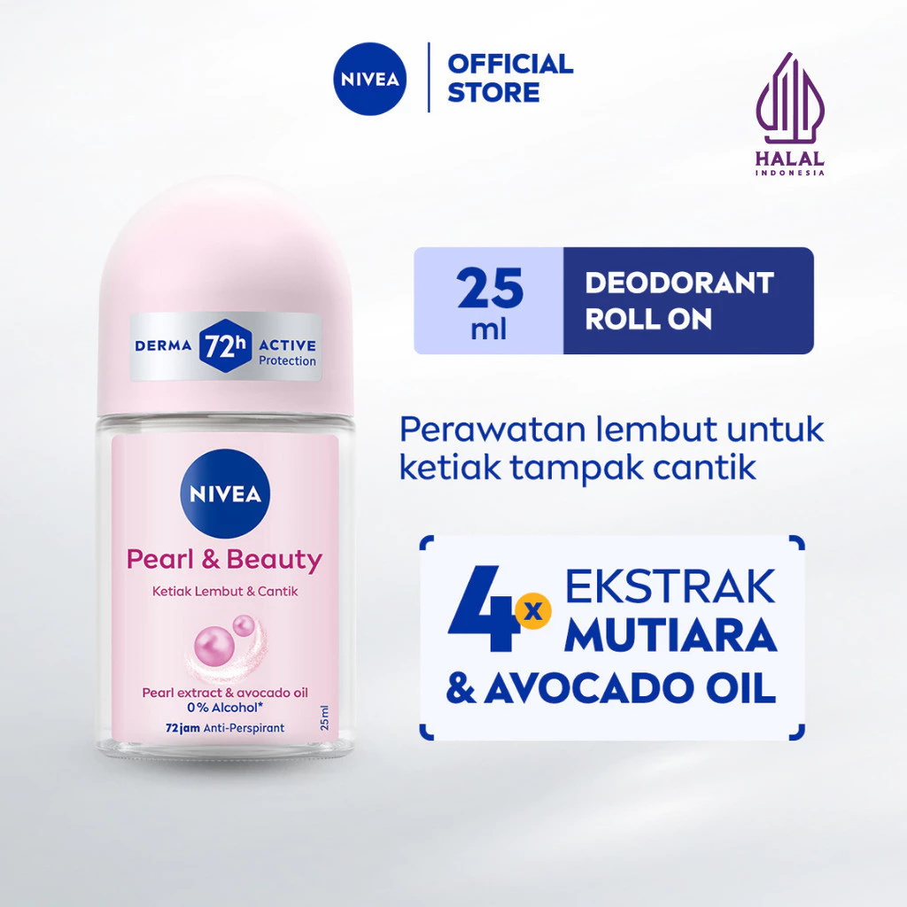 NIVEA Deodorant Roll On Pearl & Beauty