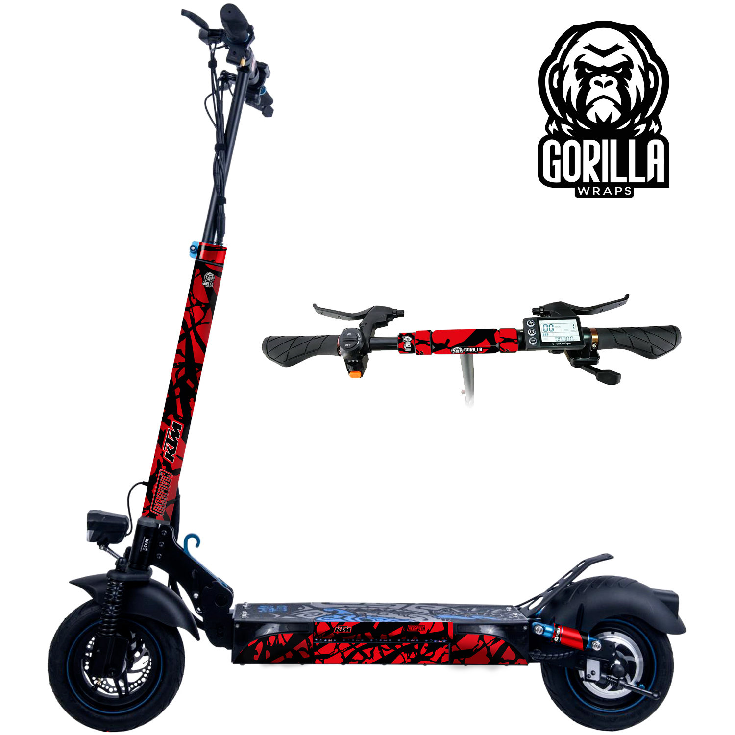 Vinilo para Smartgyro Rockway, Speedway y Crossover KTM – Rojo