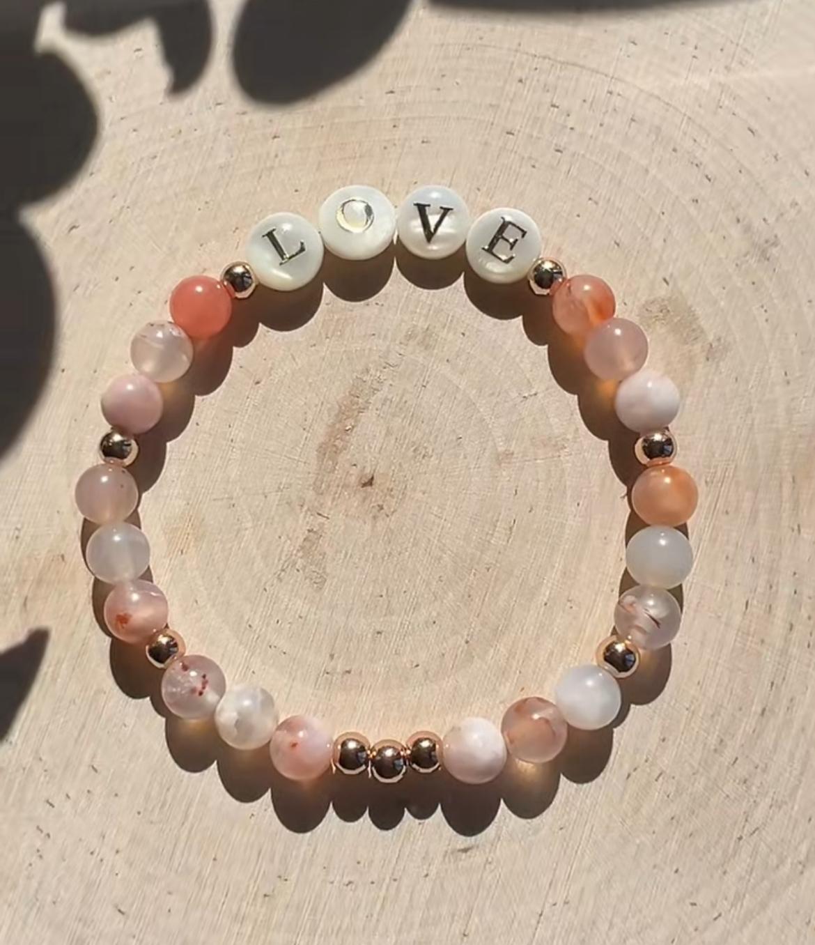 Freshwater Shell Letter Bead 