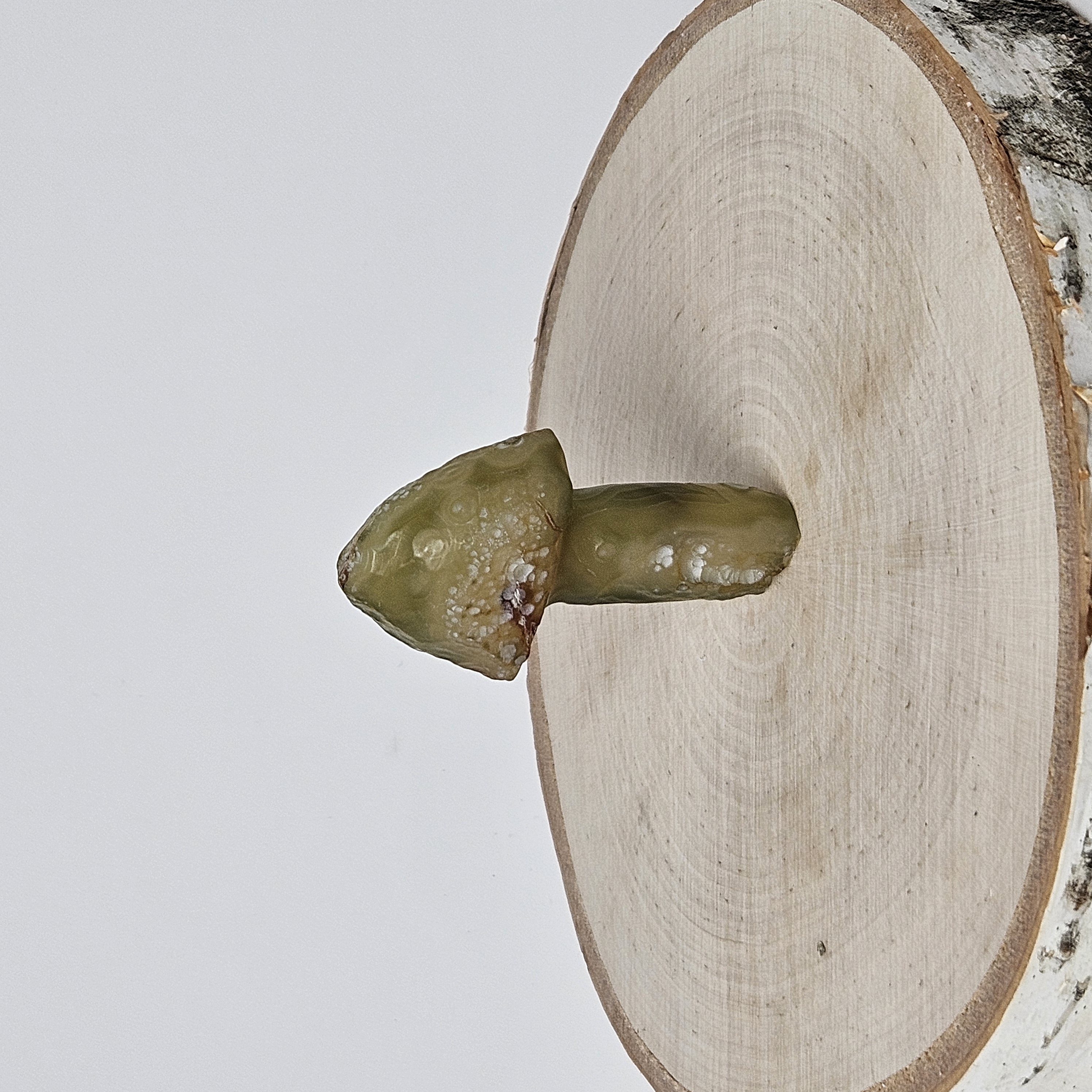 Green Gobi Agate Mushroom – Mini Orbs