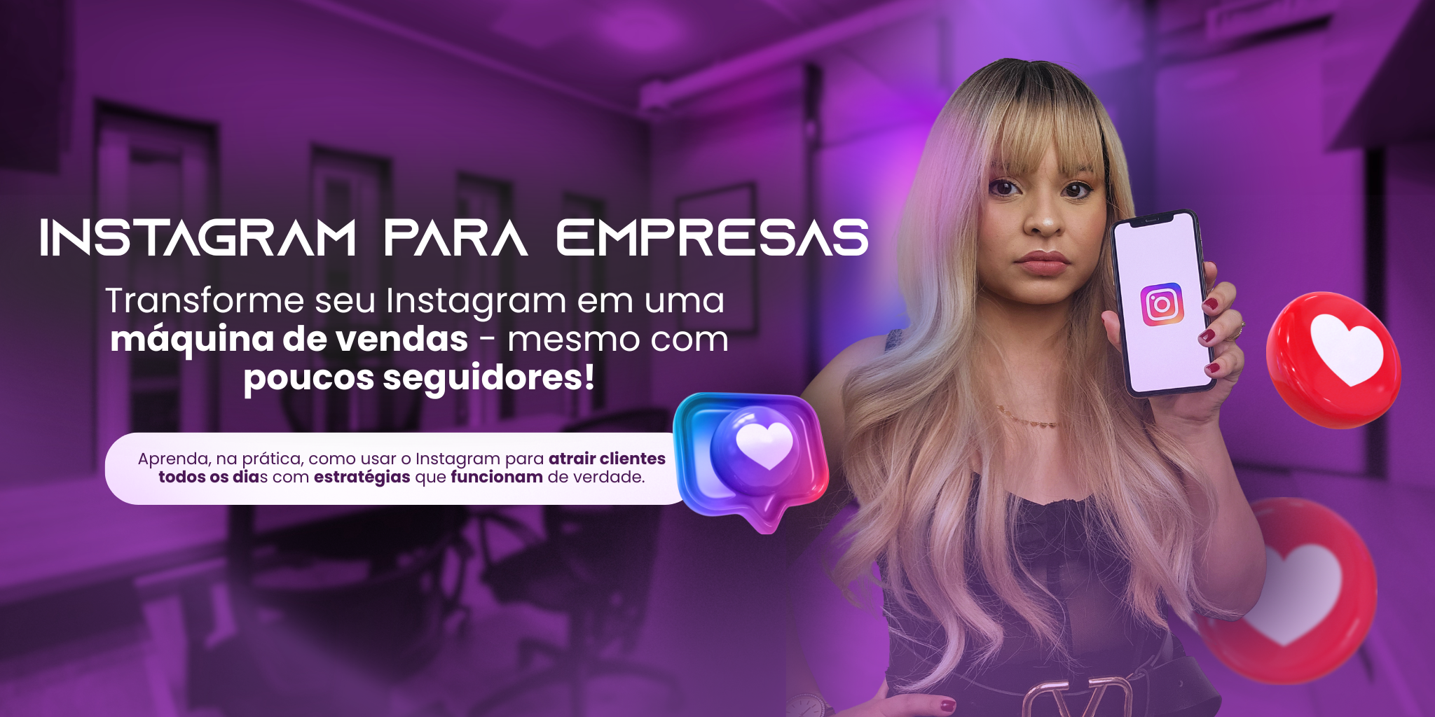 Curso Instagram para empresas - Pré-lançamento