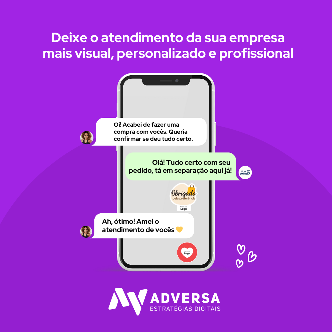 Figurinhas prontas para WhatsApp Empresas