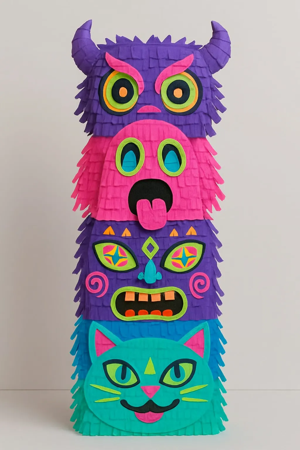 Colorful Festival Totem Piñata