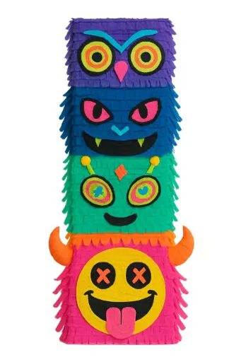 Colorful Festival Totem Piñata