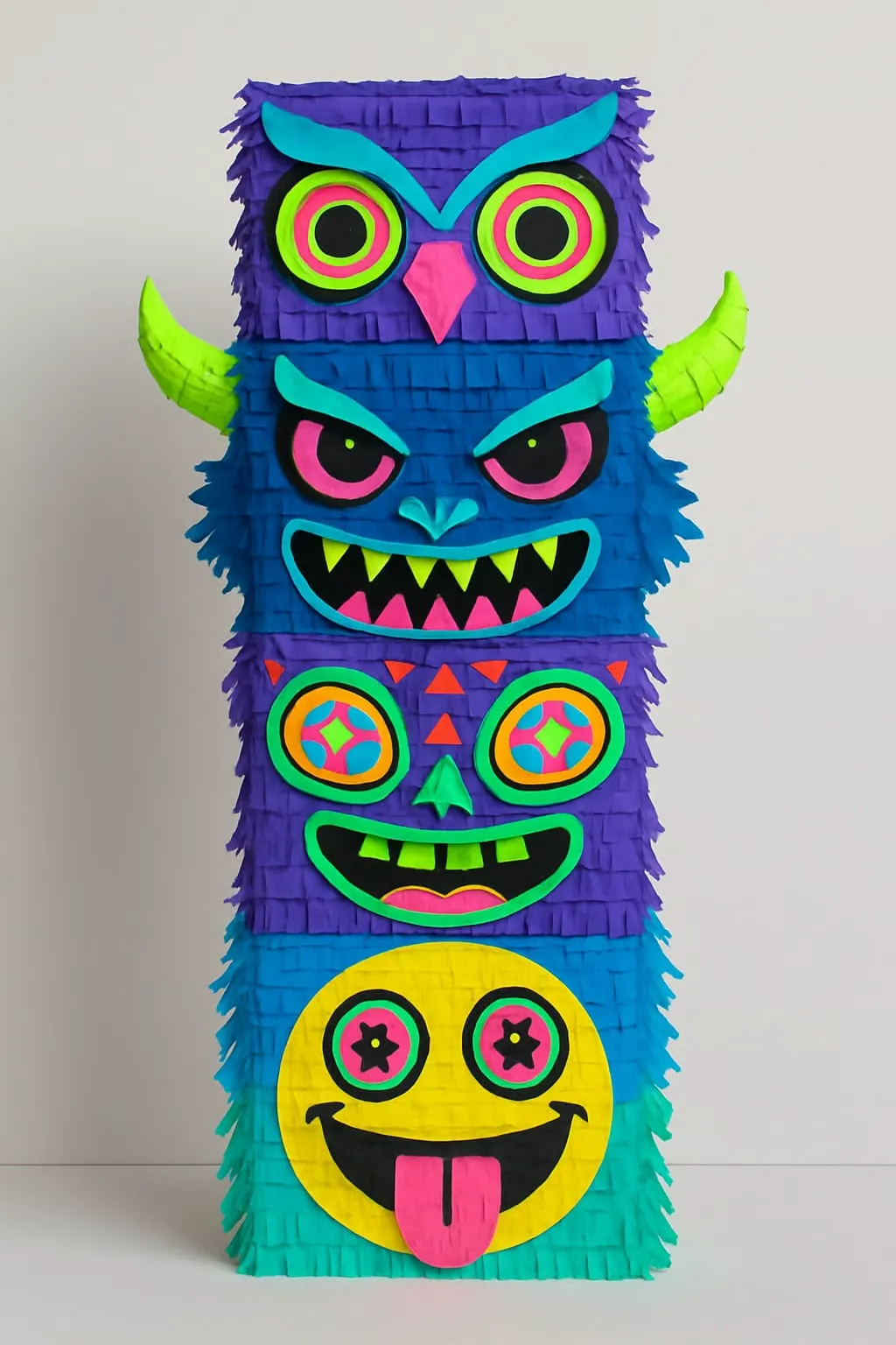 Colorful Festival Totem Piñata
