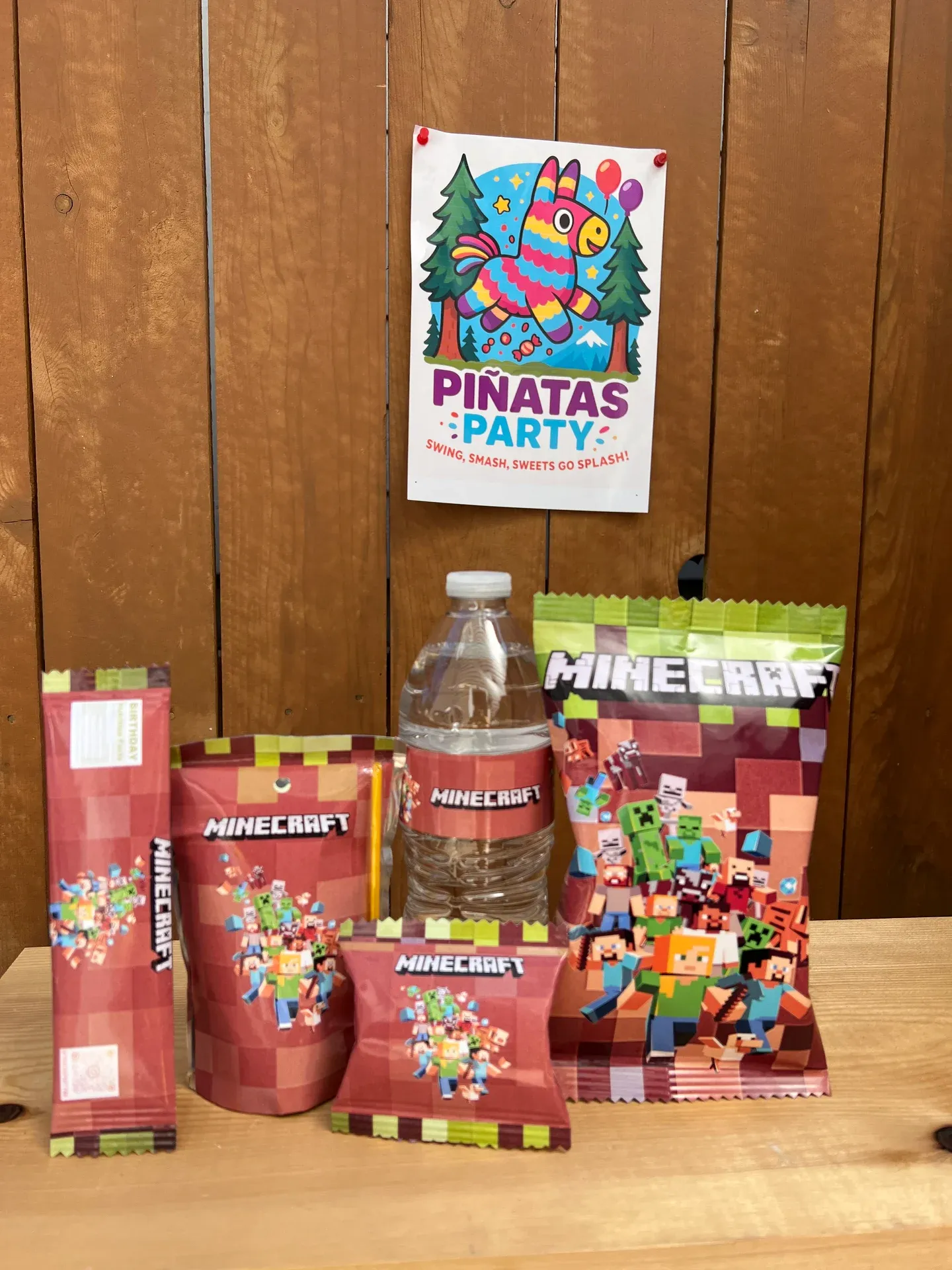 Minecraft Party Favor Bags Set