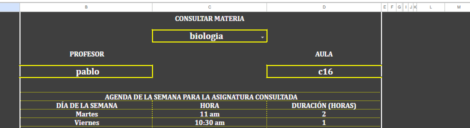 HORARIO DE CLASES (HIPER OFERTA)