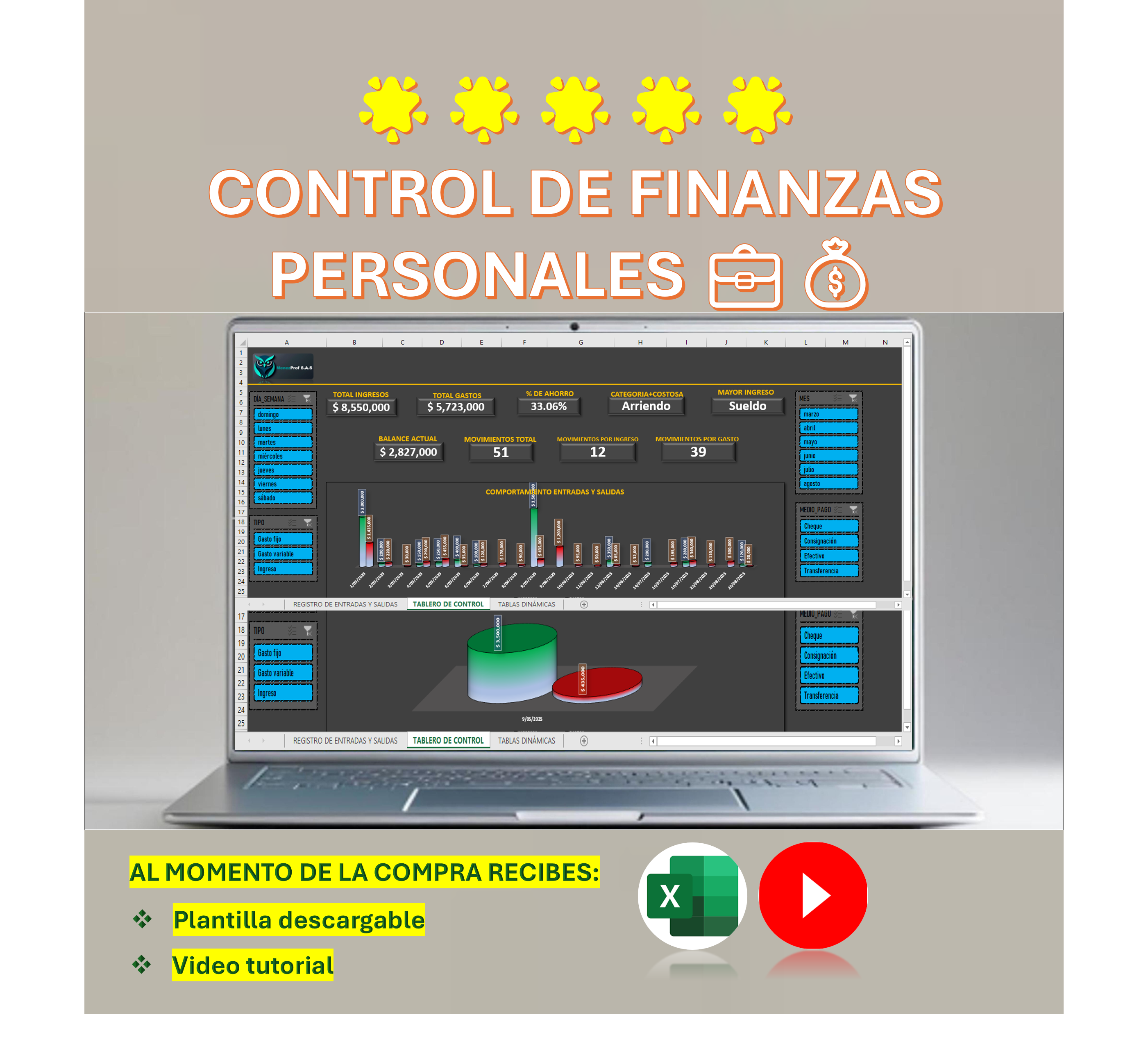 💰 Plantilla de Finanzas Personales en Excel