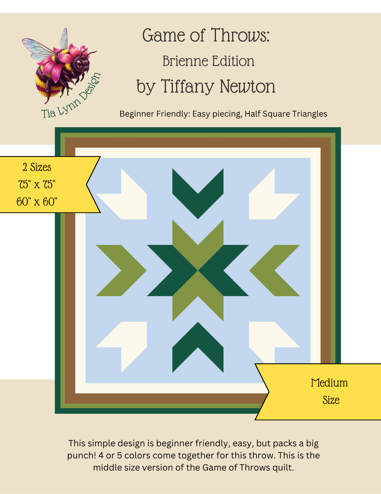 Game of Throws (Brienne/Medium Size)