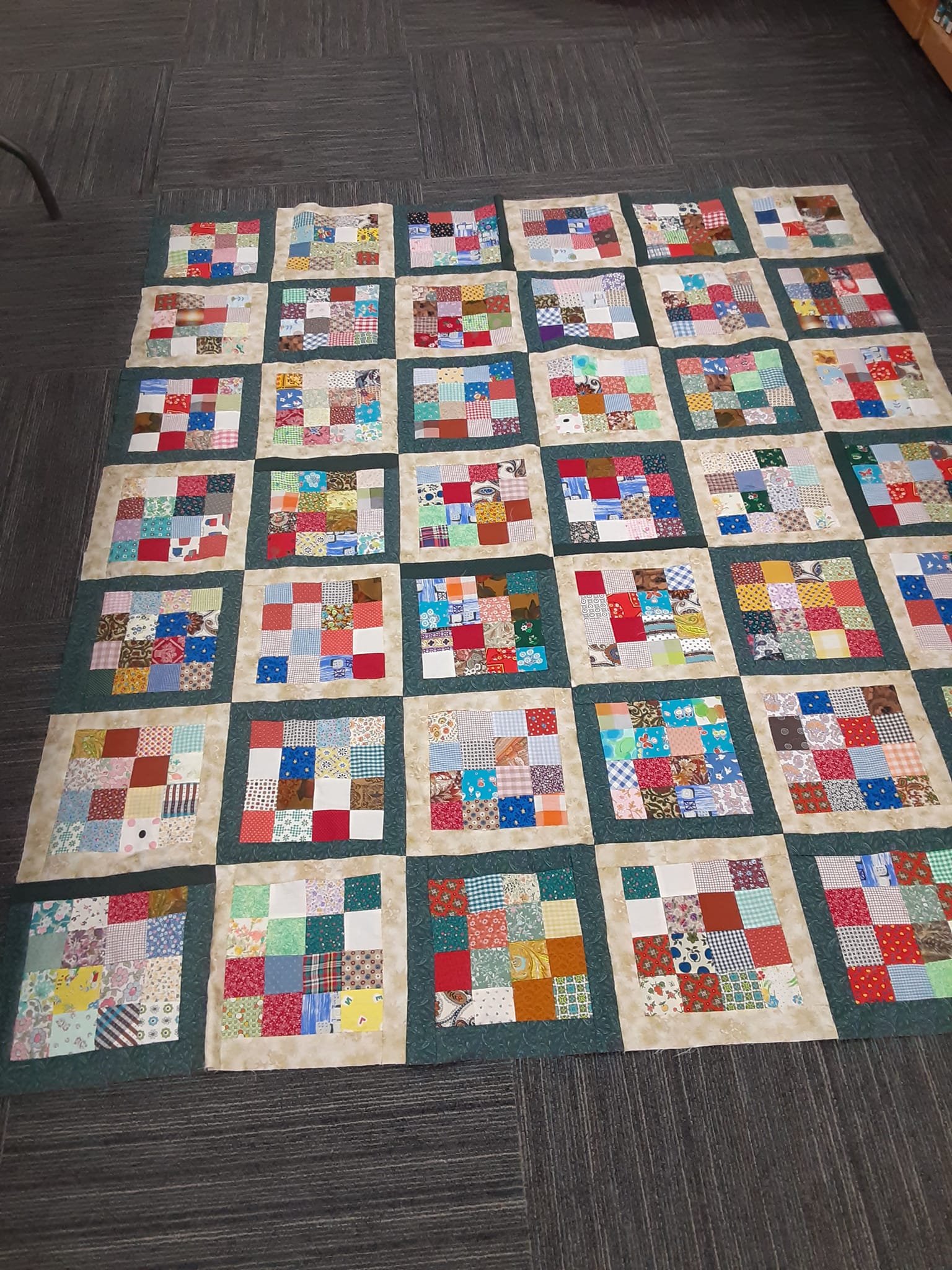 16-Patch Scrappy Quilt