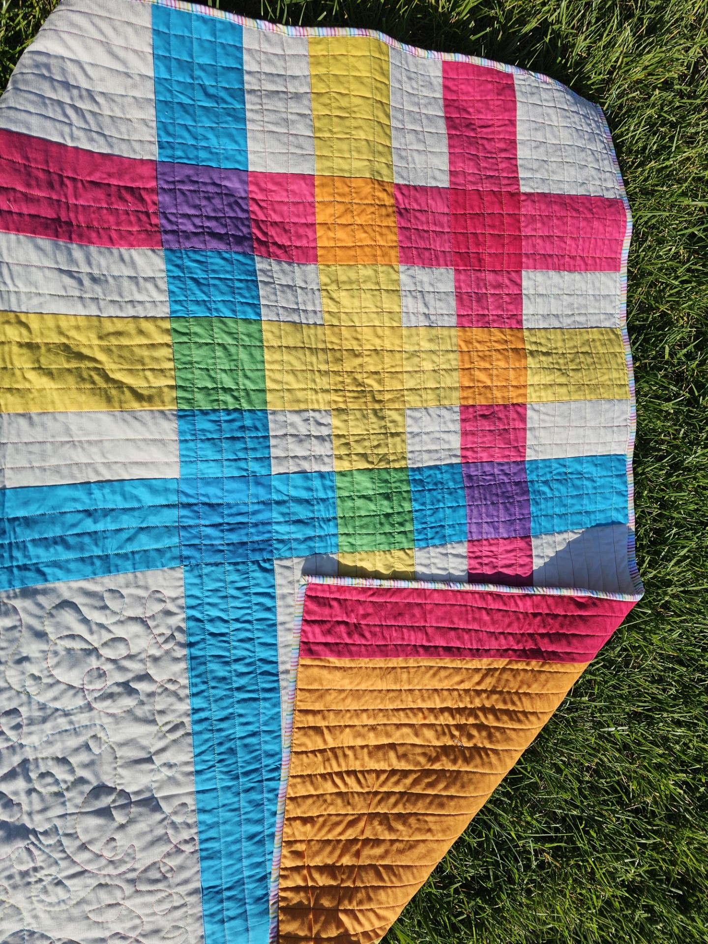 Jumbo Tartan Throw Pattern (Digital Download)