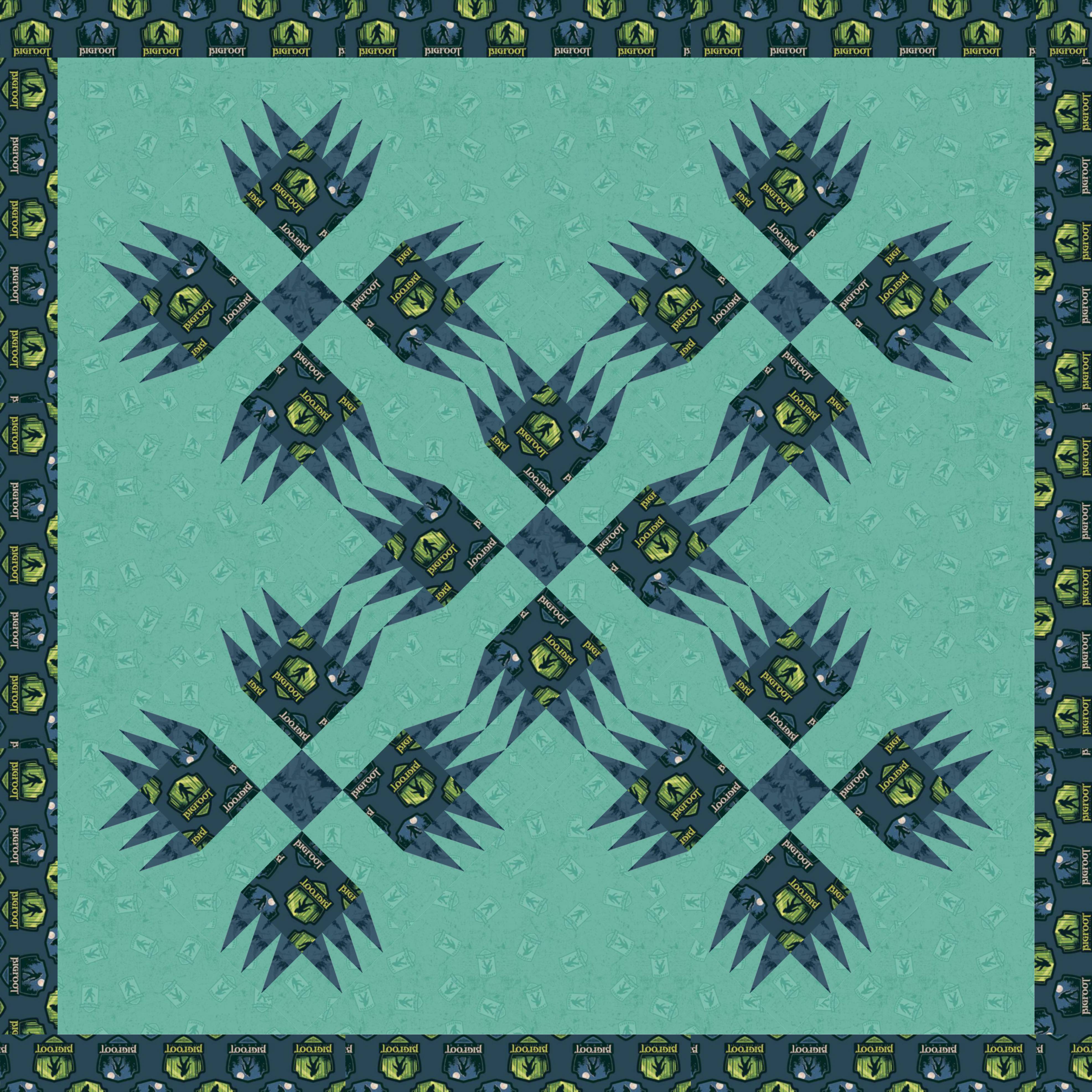 Cryptid Claw Quilt Block