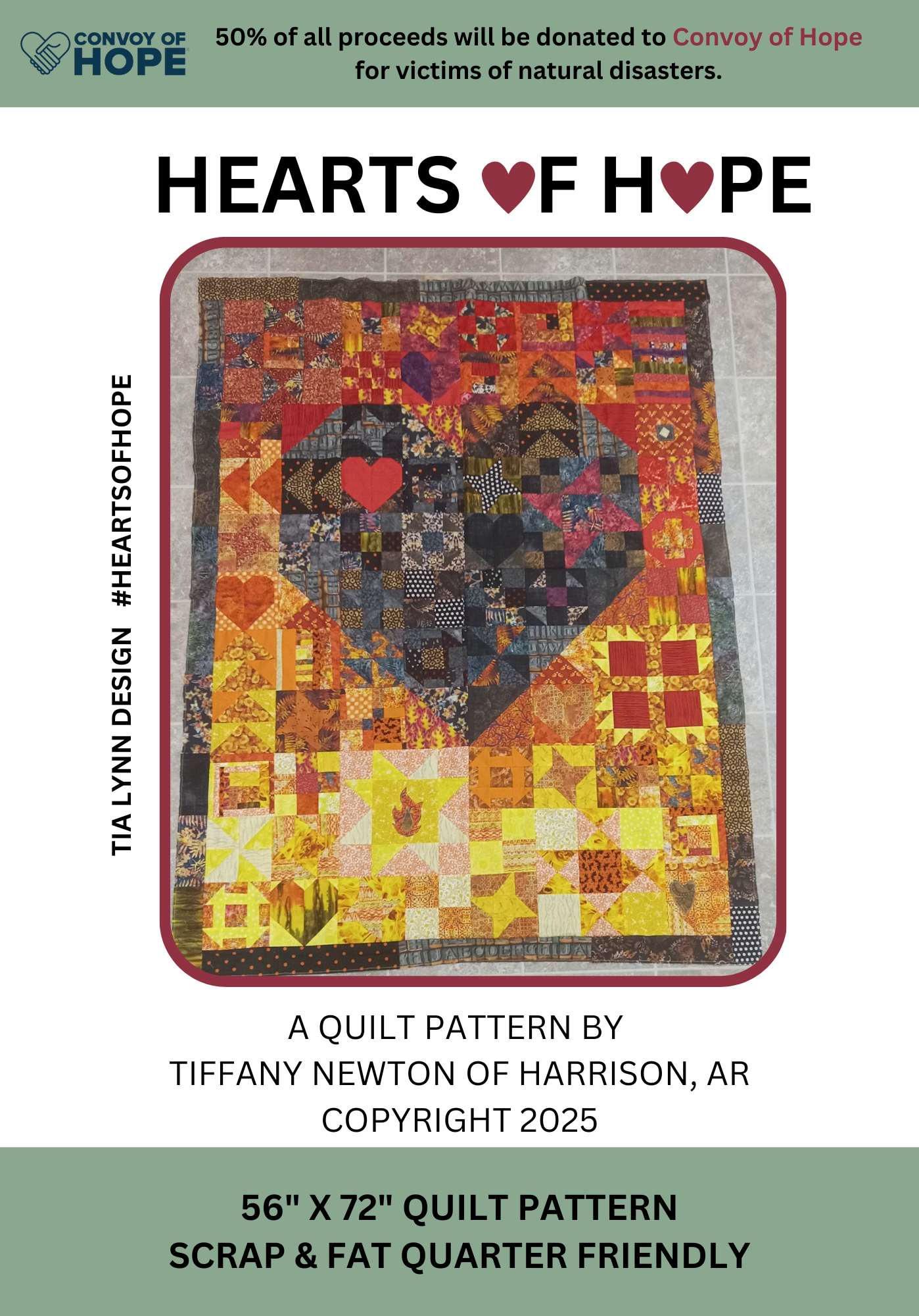 Hearts of Hope Quilt Pattern (Digital Download)