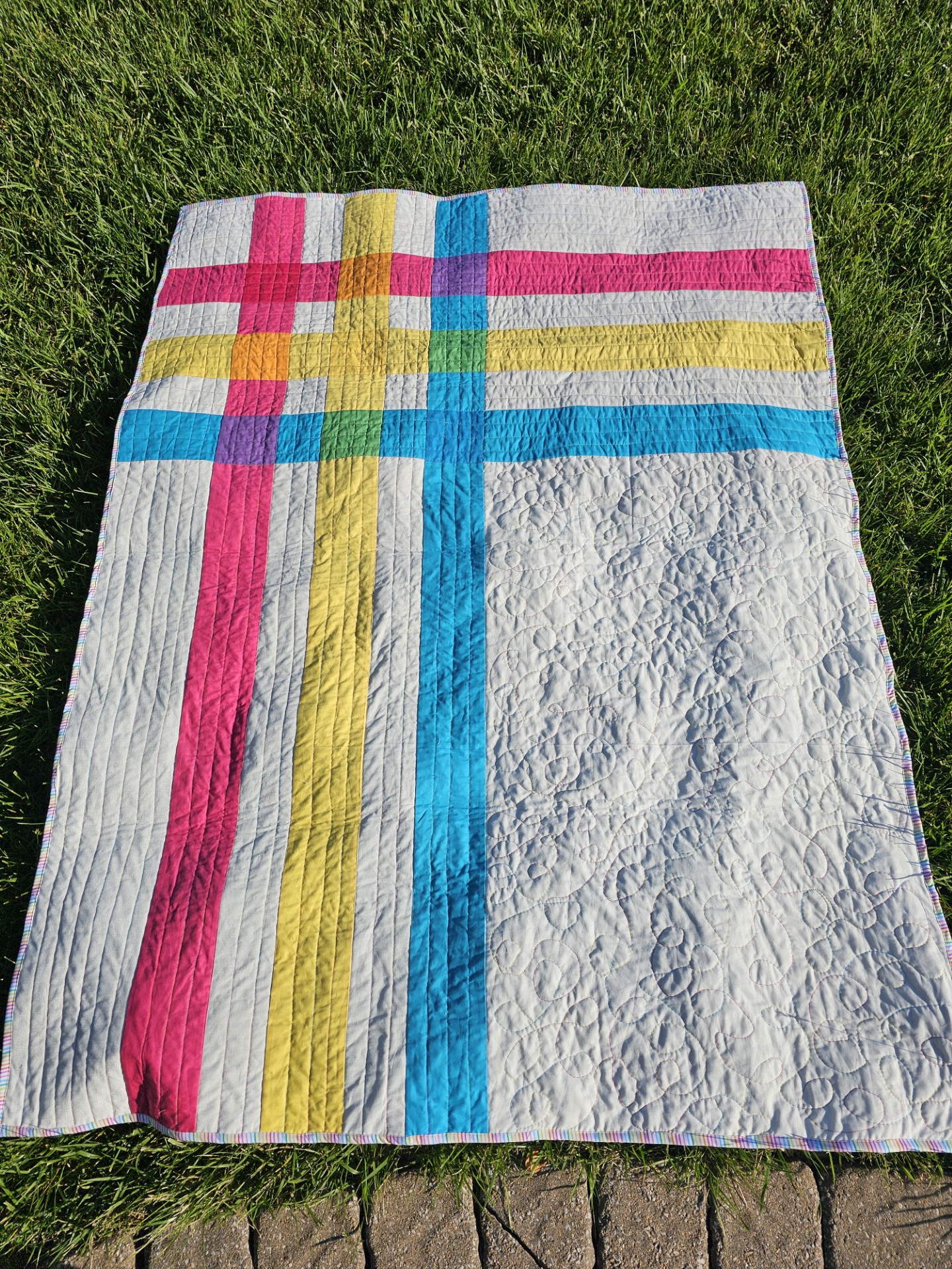 Jumbo Tartan Throw Pattern (Digital Download)