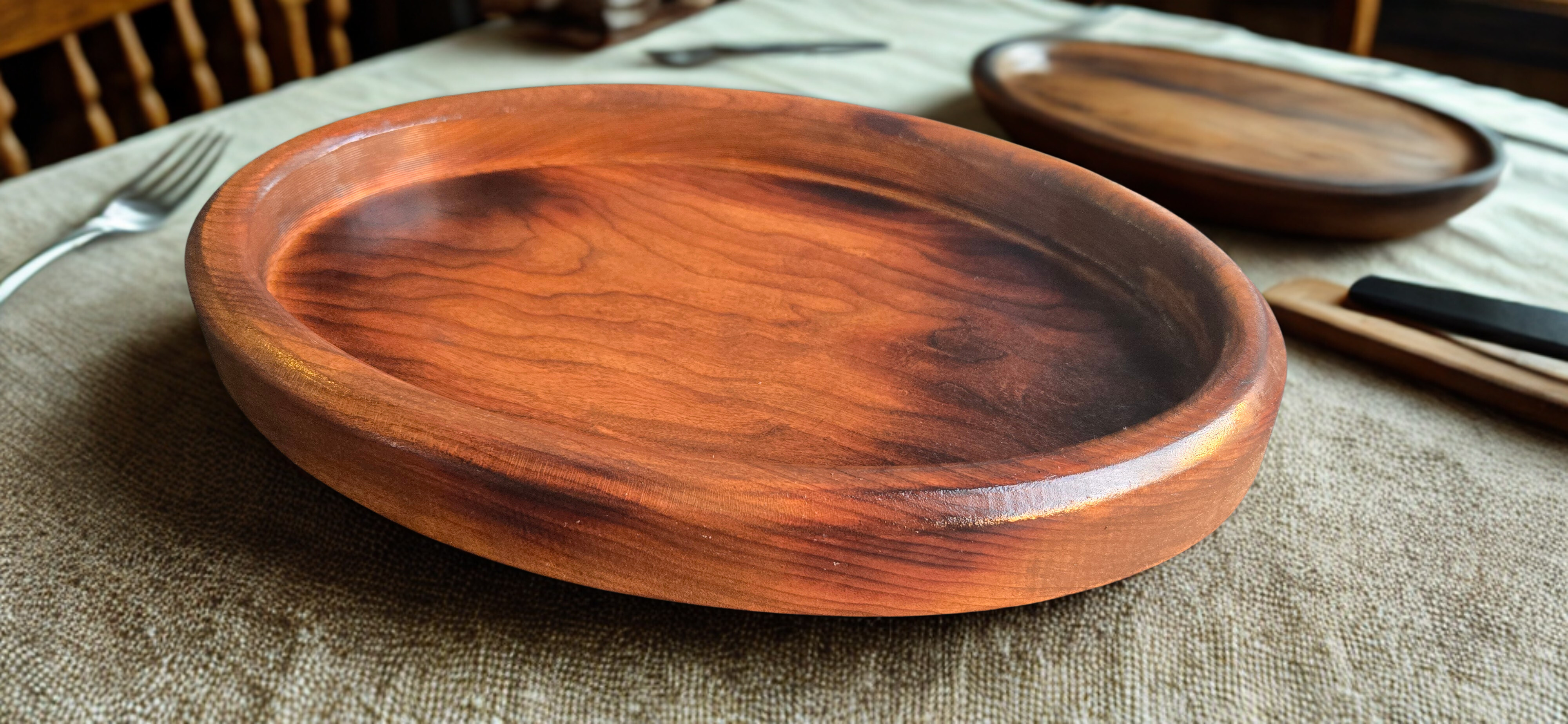 Cherry Hardwood Oval