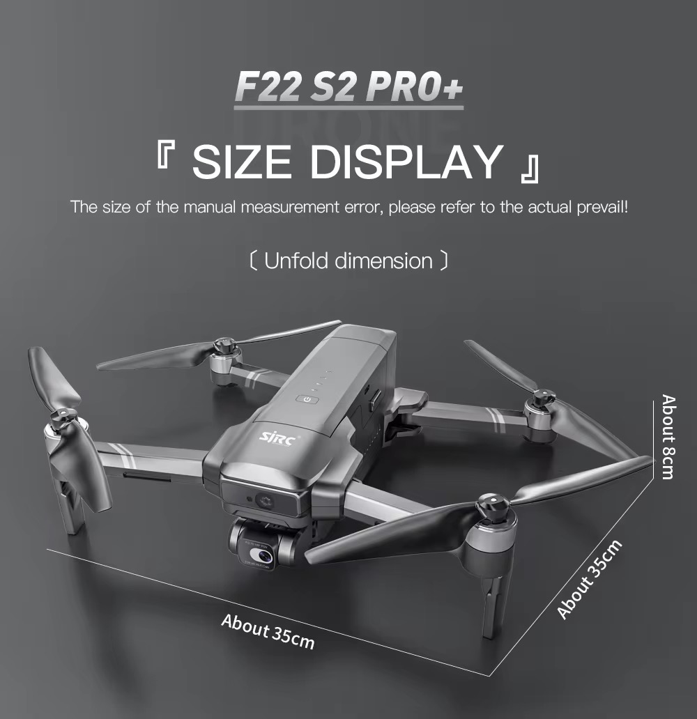 SJRC F22 S2 PRO+ GPS 4K DRONE