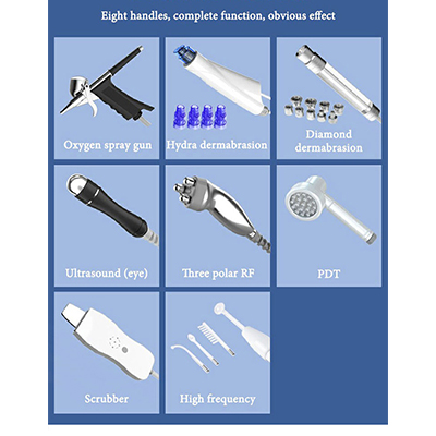 Aqua Hydra Oxygen Jet Facial Skin Tightening Whitening Machine Hydro Oxygen Small Bubbles