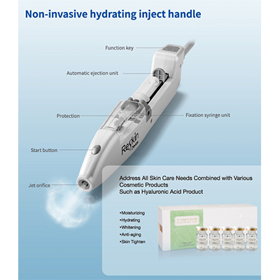 Reskin Needless Mesogun Non-Invasive High Pressure Injector Skin Rejuvenation No Needle Mesotherapy 