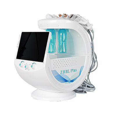 Smart Ice Blue Oczyszczanie Wodorowe Aqua Facial Machine Domestos Aqua with Skin Analyzer