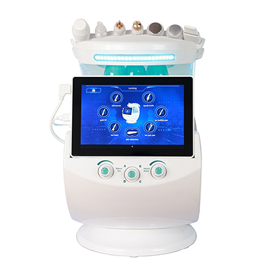 Smart Ice Blue Oczyszczanie Wodorowe Aqua Facial Machine Domestos Aqua with Skin Analyzer