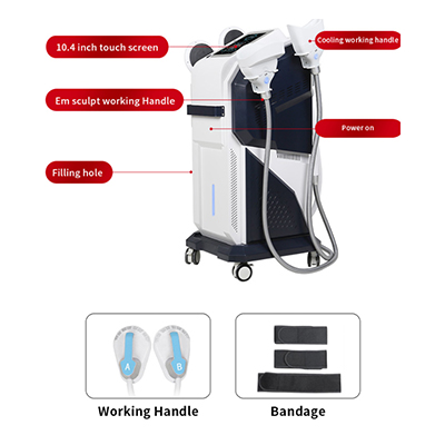2 in 1 Cryo EMS Body Slimming Fat Cellulite Removal Muscle Building Machine