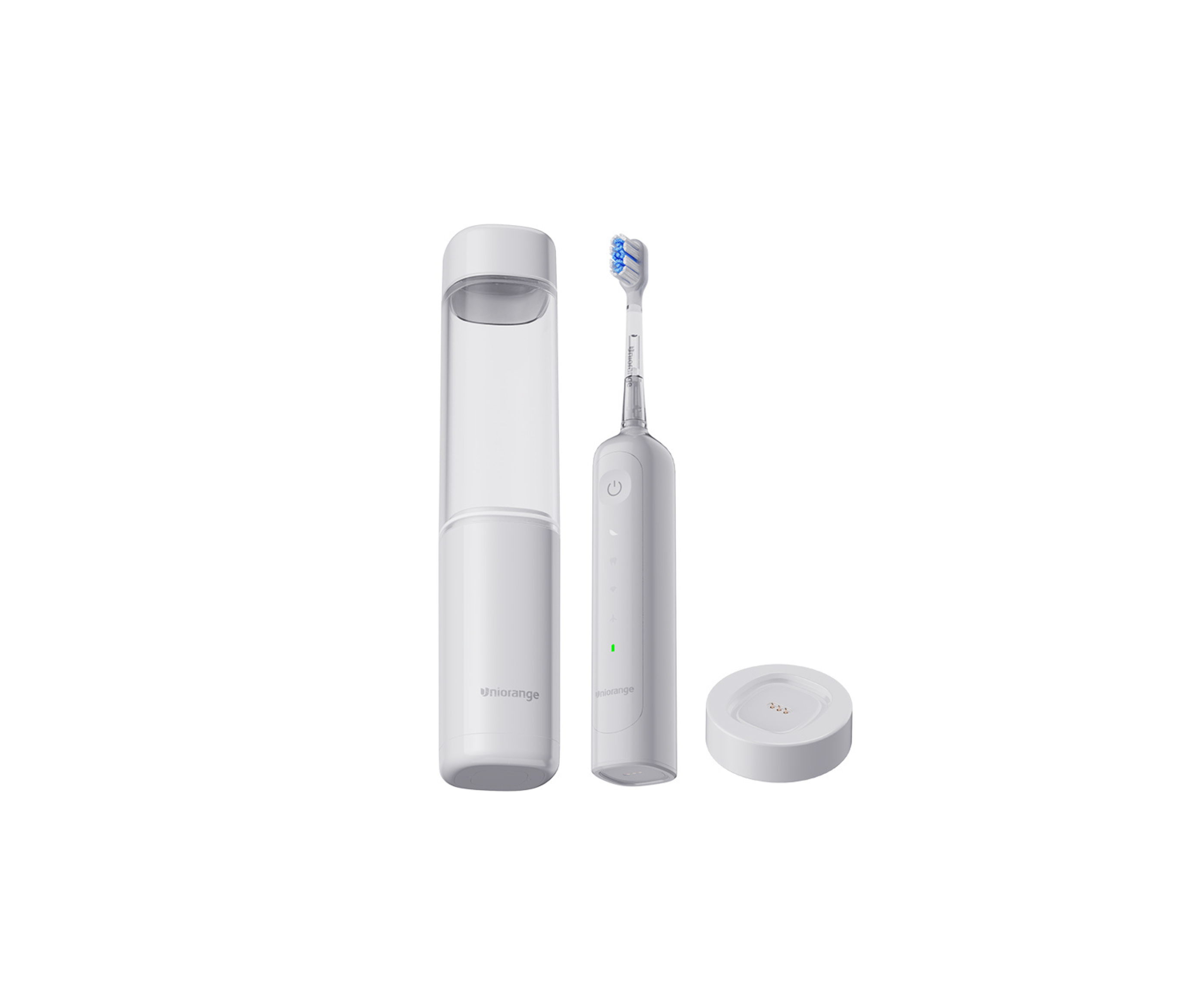 Cepillo de Dientes Sónico Uniorange T10 y Estuche de Viaje Inteligente: Cuidado Bucal Completo con Esterilización UV y Carga Portátil