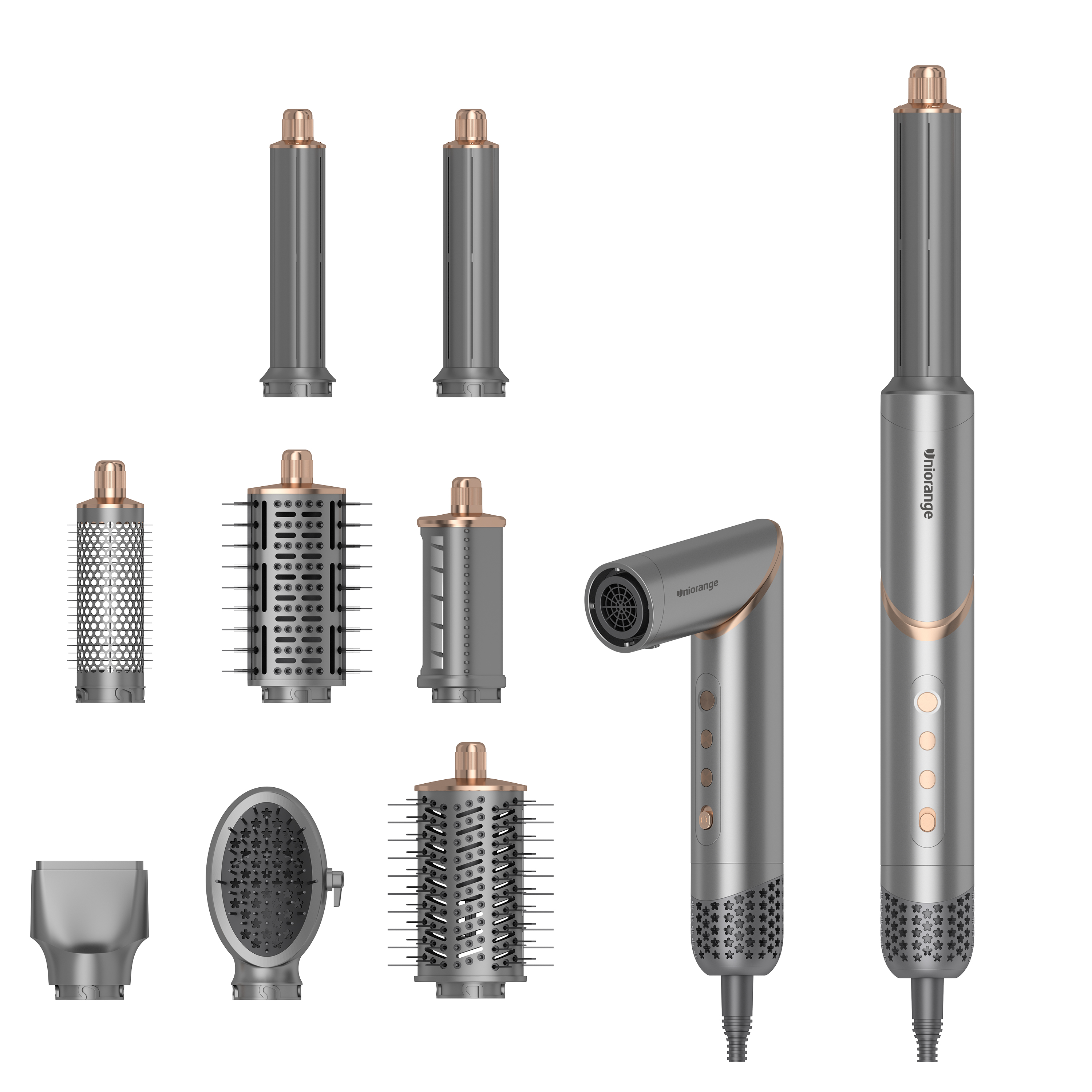 Uniorange M8 8-in-1 Hair Dryer & Multi-Styler: Fast Drying, Auto Curl, Straighten & Volumize