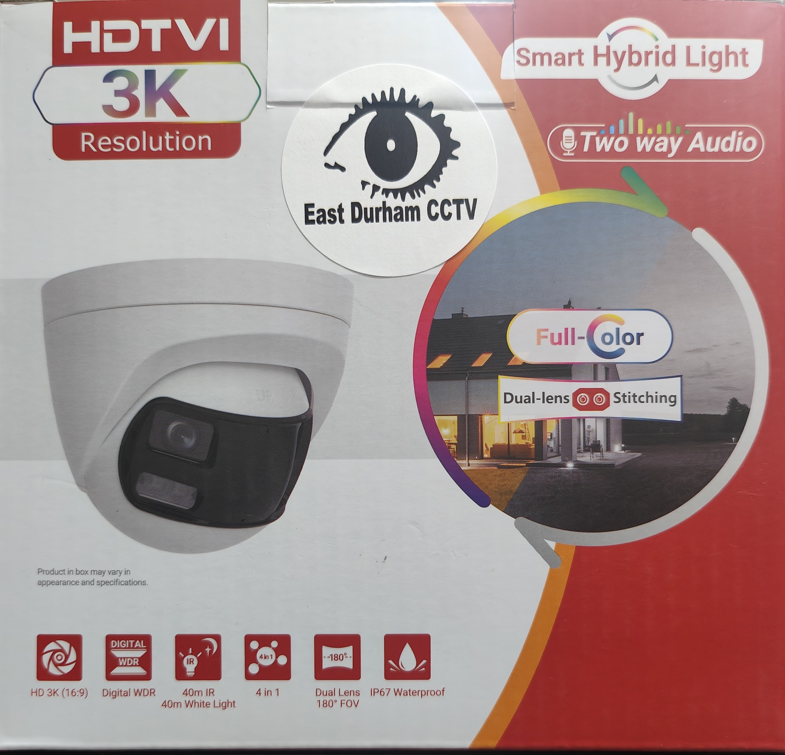 HDTVI 3K Security Camera Dual Lens