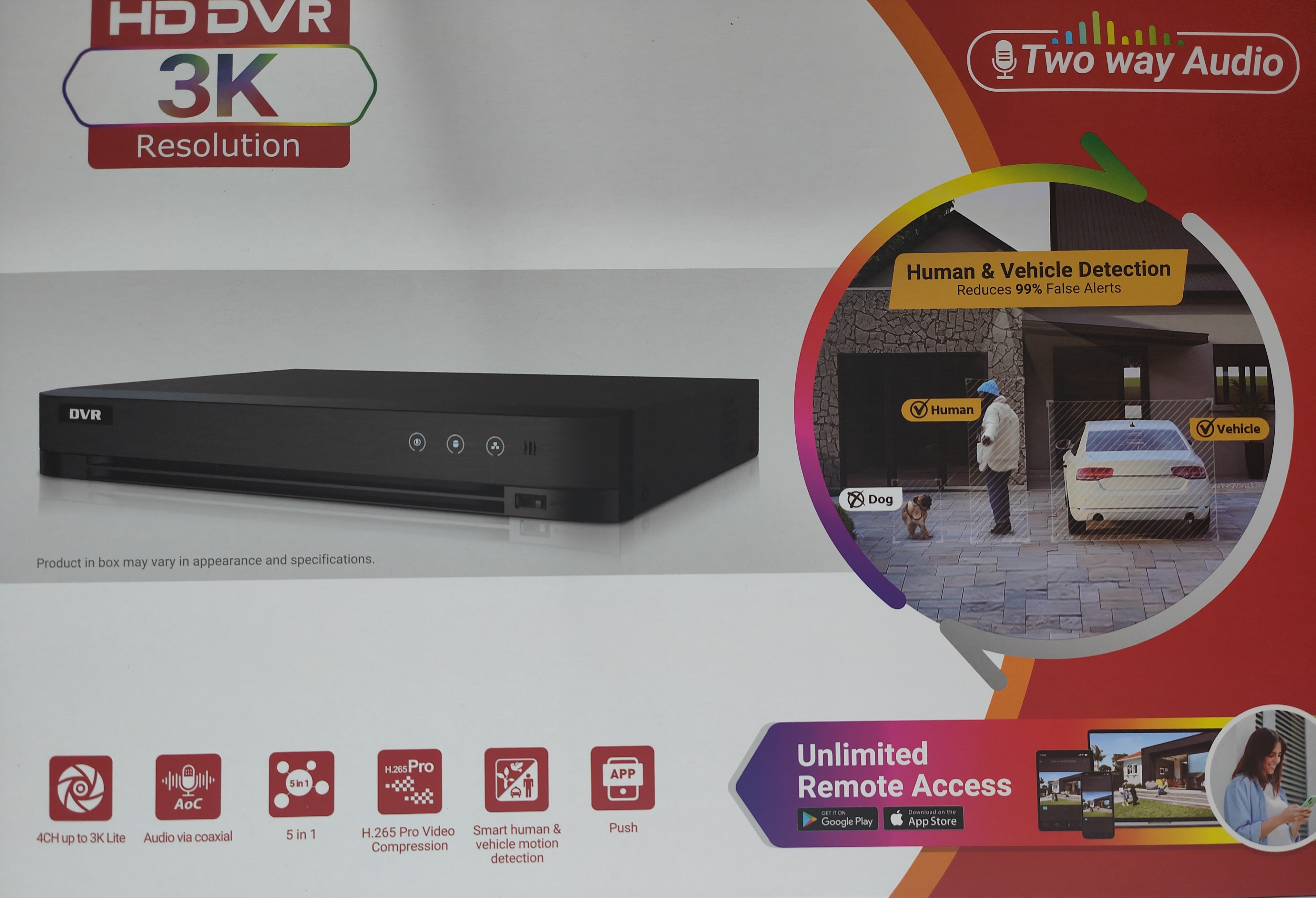 HD DVR 8CH 3K Resolution Security System