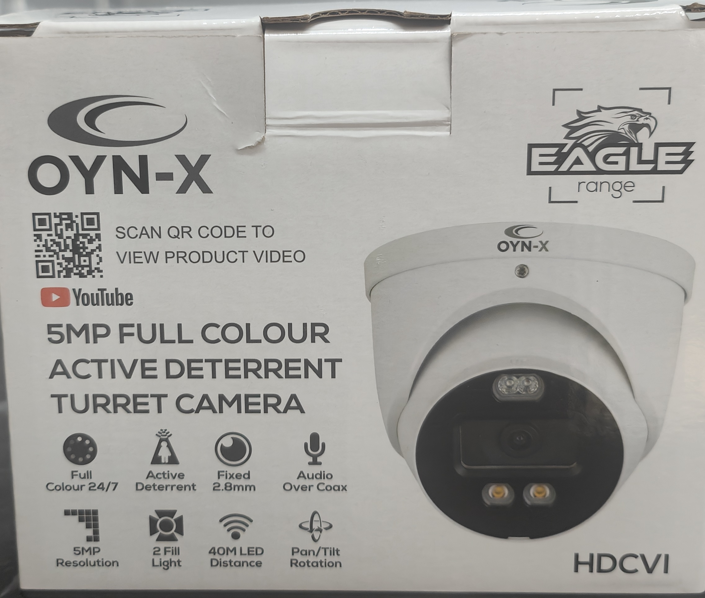 OYN-X 5MP Full Colour Active Deterrent Turret Camera