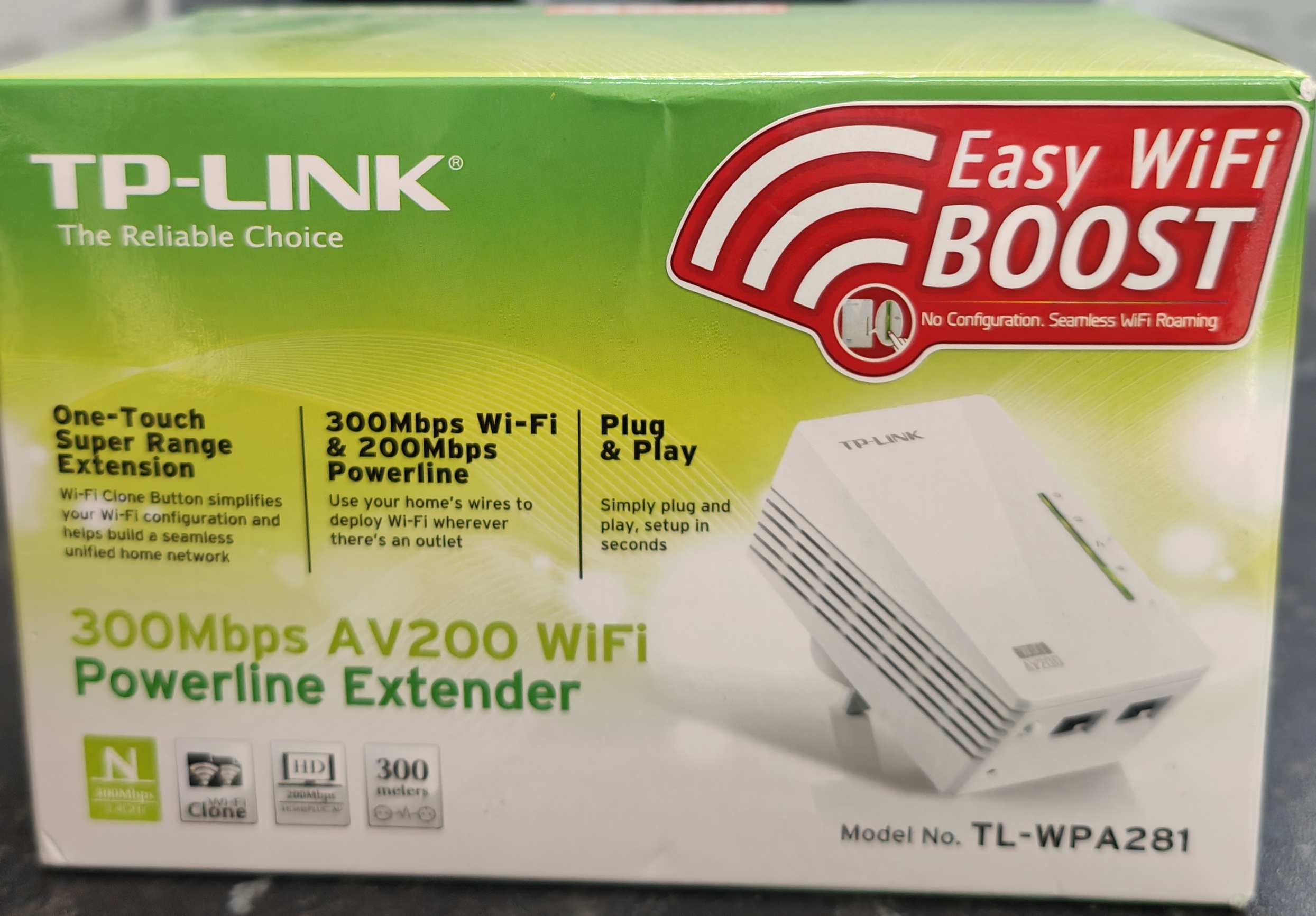 TP-LINK 300Mbps AV200 WiFi Powerline Extender