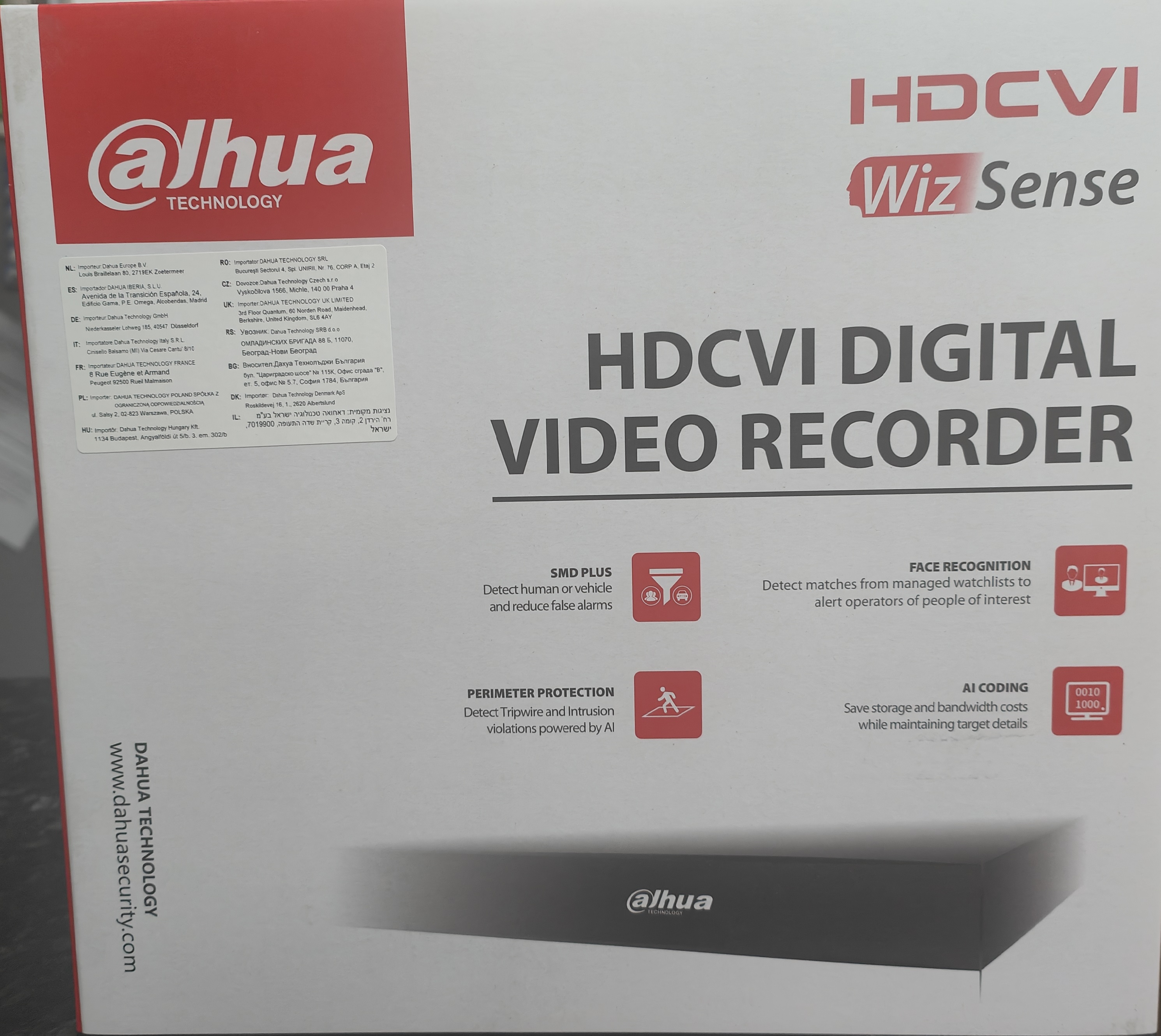 Dahua HDCVI Digital Video Recorder 8ch 5mp