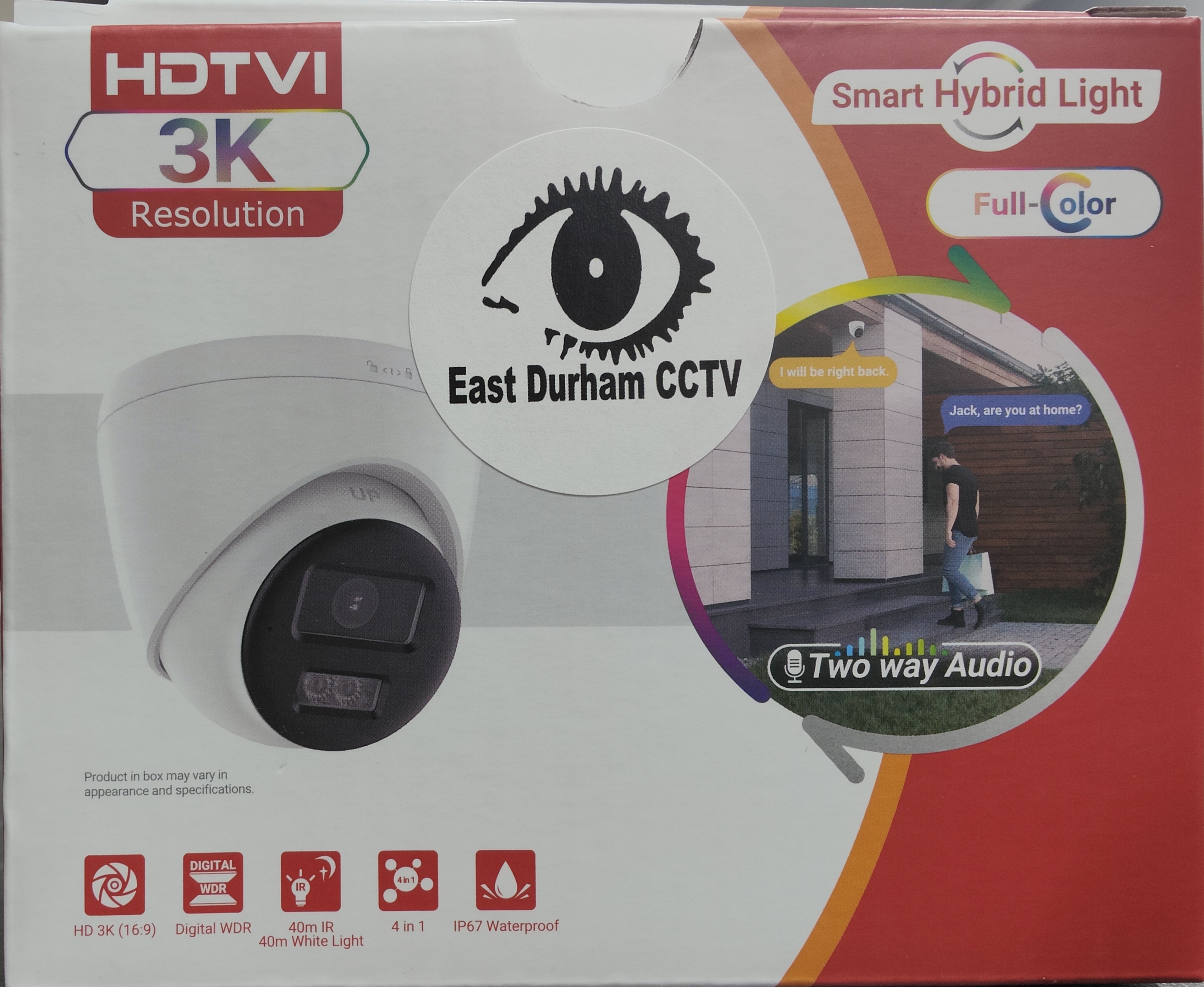 HDTVI 3K Security Camera 2 way Audio