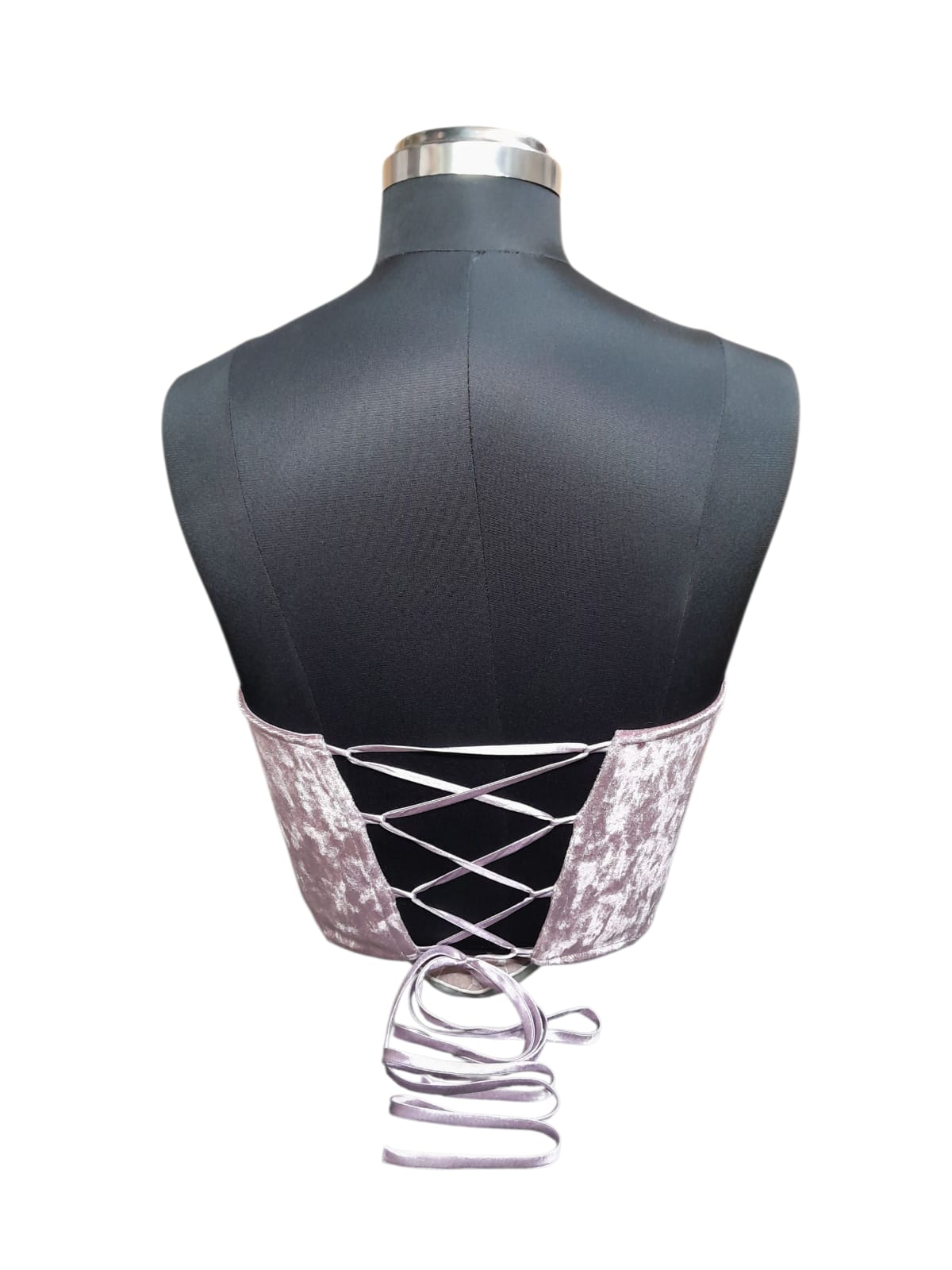 Meher - Velvet Embellished Corset Blouse