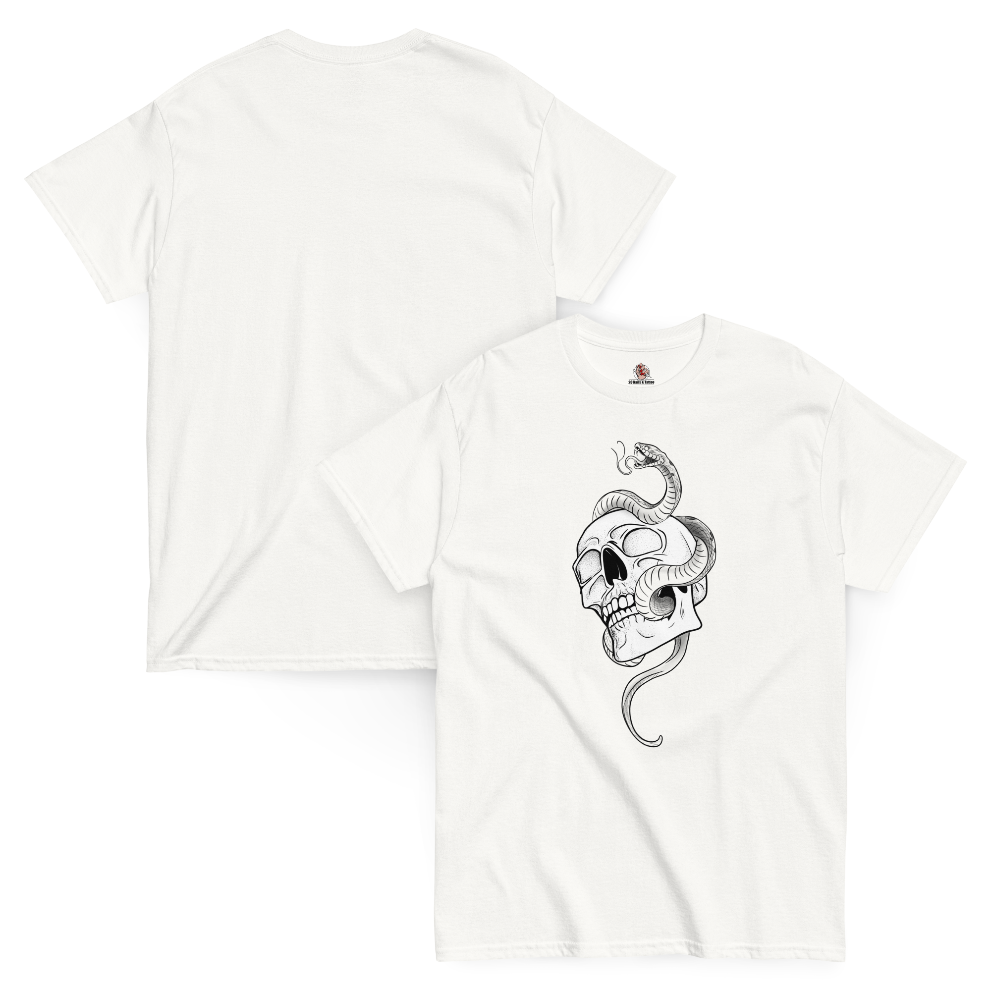 Unisex classic tee Skull and Snake