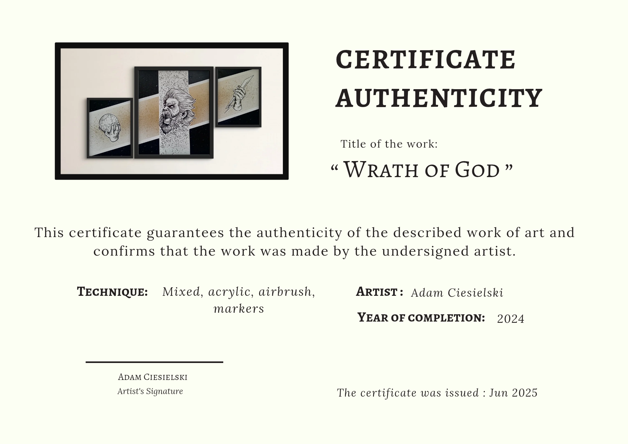 “Wrath of God” 