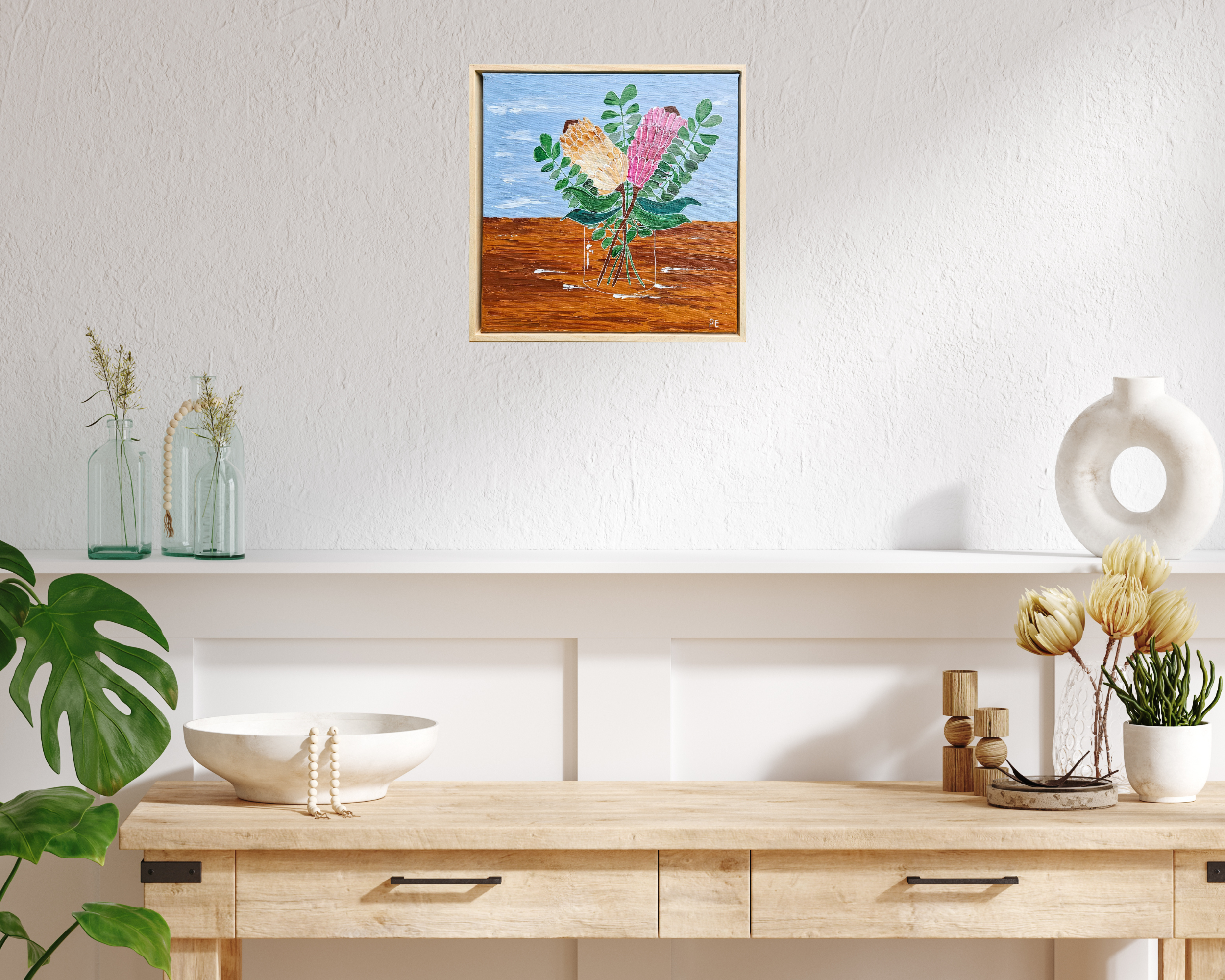 Protea bouquet in a vase #3