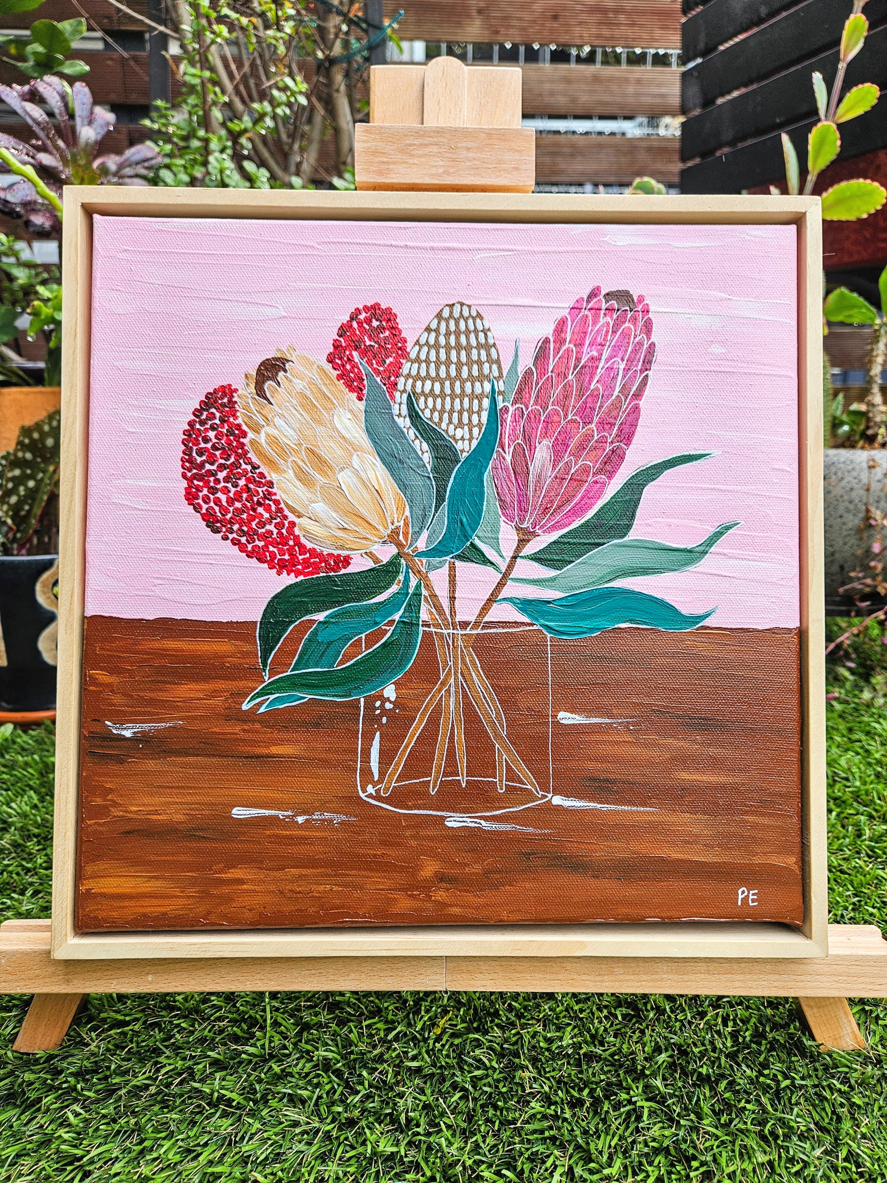 Protea bouquet in a vase #4