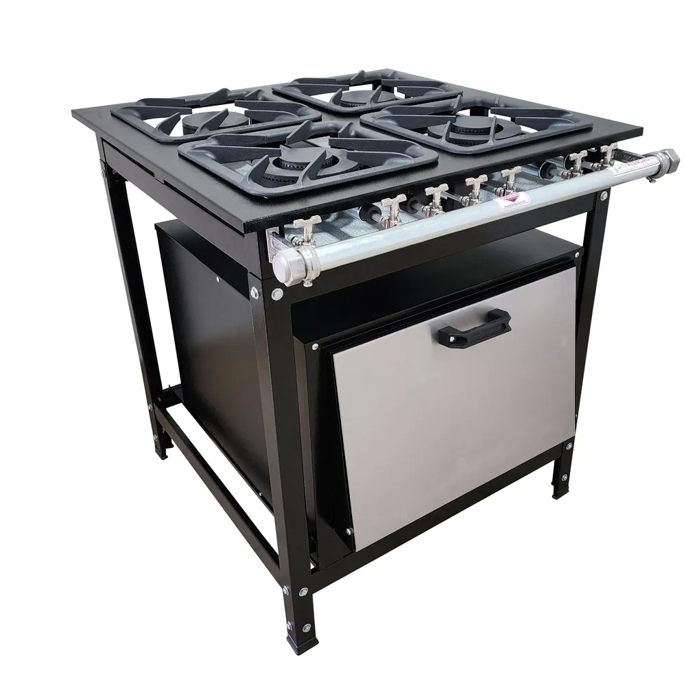 Fogão 4 bocas com forno 120L Extra Grande 4QD BP 30x30 - Diamond SQ - Cefaz