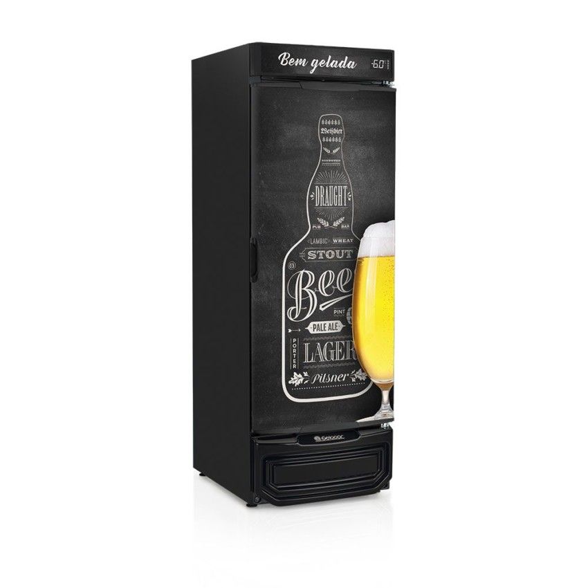 Cervejeira Vertical - Refrigerador Porta Cega Adesivada 570 Litros GRB-57 QC PR 220v - Gelopar