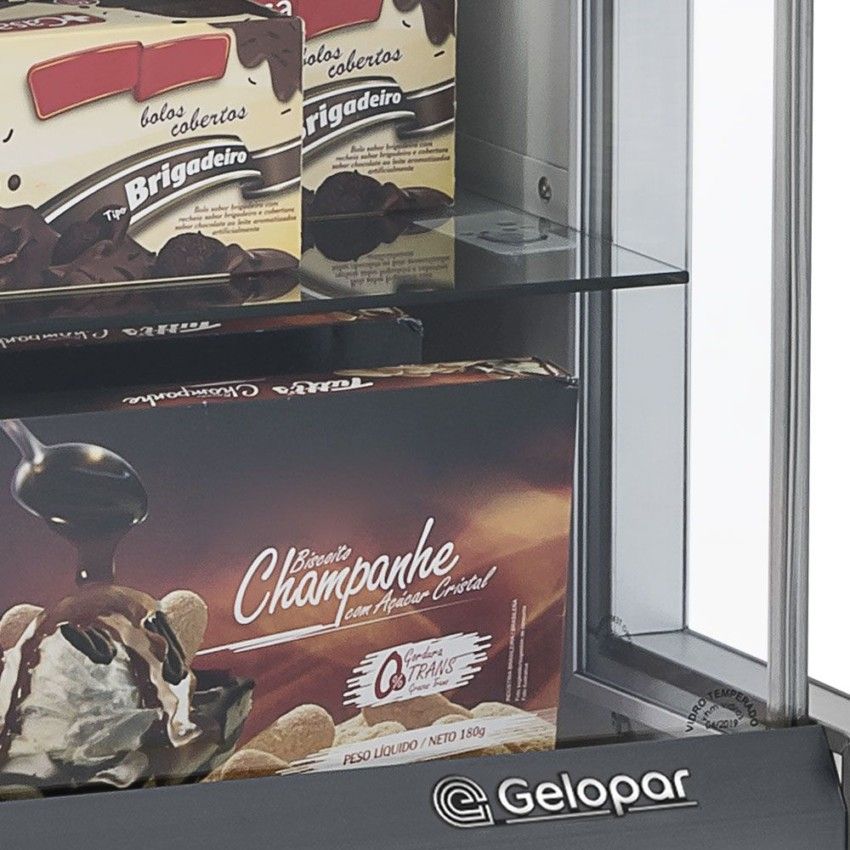 Vitrine Neutra Balcão Caixa Aurora MPXA-075R PR Gelopar 220V
