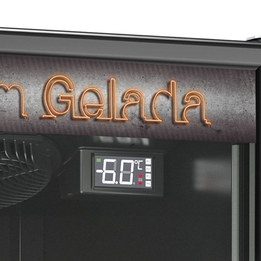 Cervejeira Vertical Porta de Vidro 578L - 196 Garrafas GCB-57V LB PR All Black 220v - Gelopar