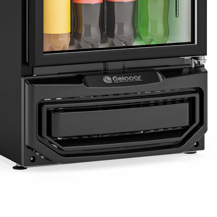 Refrigerador Expositor Vertical 414 Litros - Placa Fria GPTU-40 EL PR 220v - Gelopar