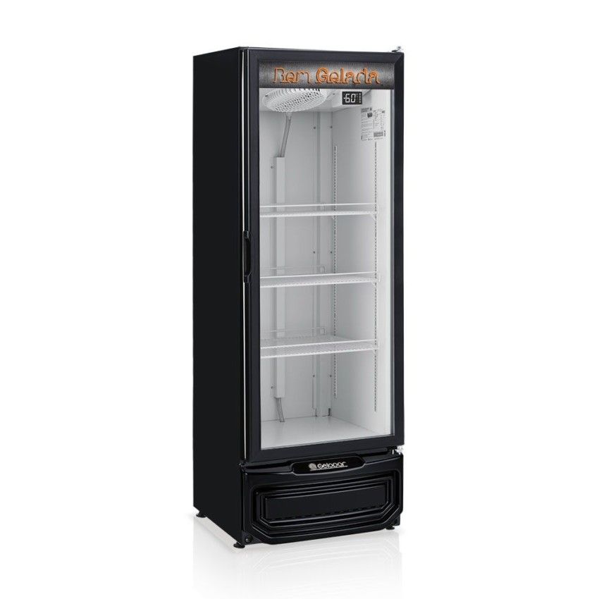 Cervejeira Vertical - Vidro Duplo Temperado 410 Litros GRBA-400 PV PR Preta 220v Gelopar